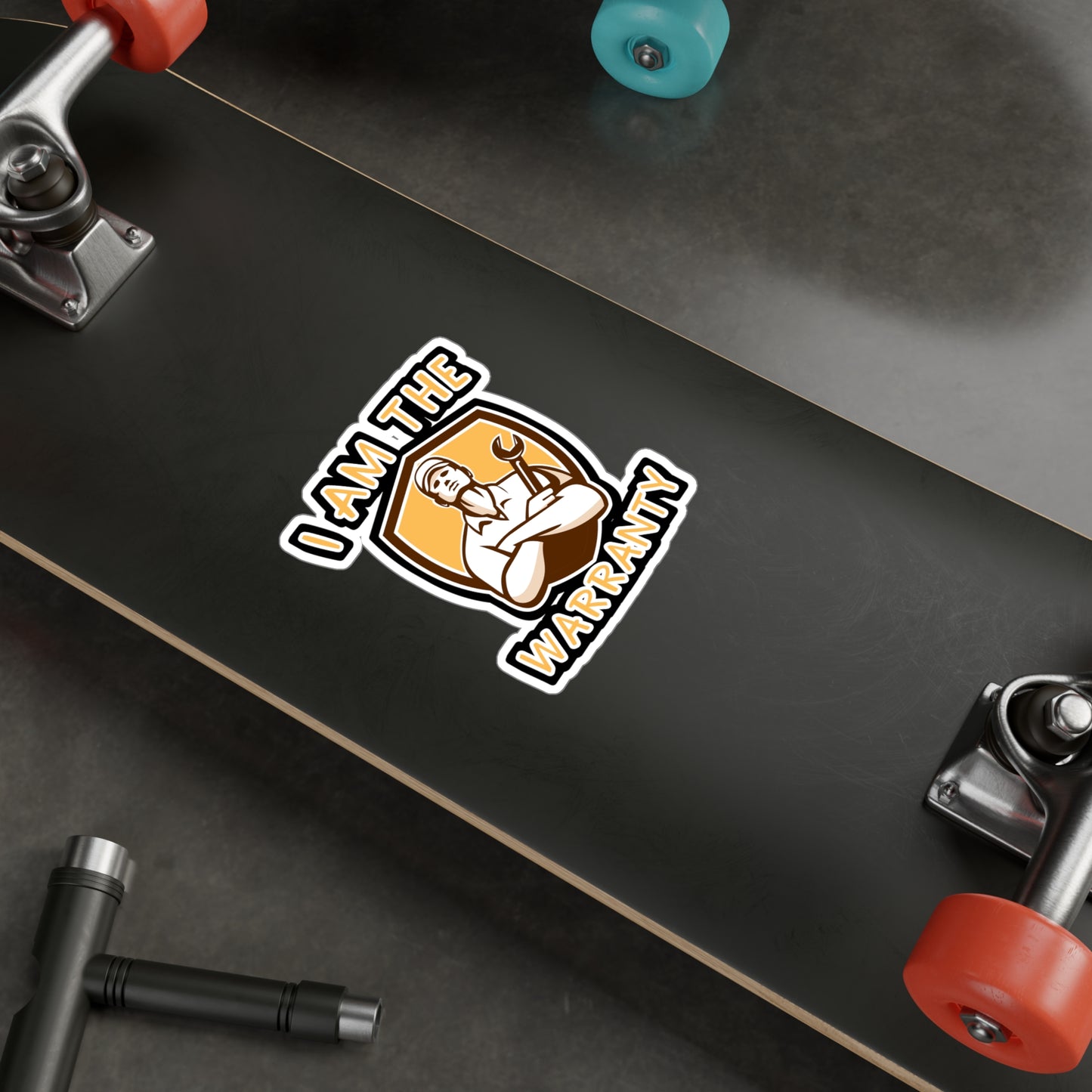 I Am The Warranty - Handyman Sticker for Wall, Laptop, Window, Truck, Car Handyman Gift Vinyl Funny Decal Sticker