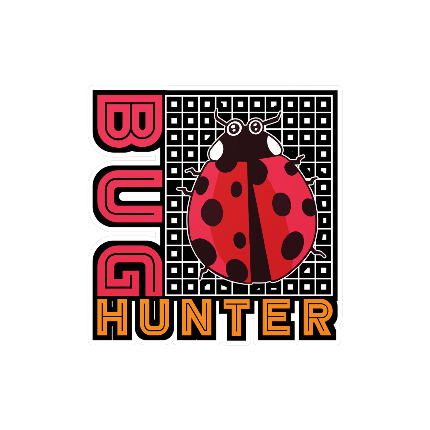 Bug Hunter - Biologist Sticker for Car Window Laptop Sticker. Water Bottle Sticker, Vinyl Biology Decal, Science Sticker - Biologist Gift