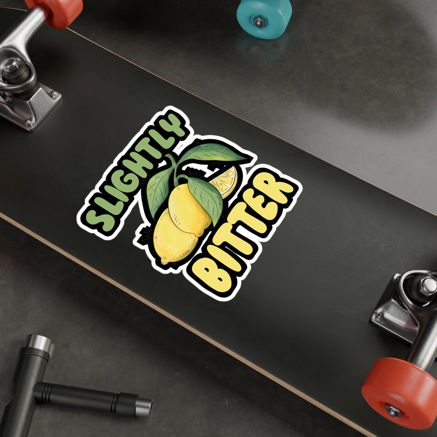Slightly Bitter - Lemonade Sticker for Wall, Laptop, Window, Truck, Car Lemonade Gift Vinyl Lemon Decal Sticker