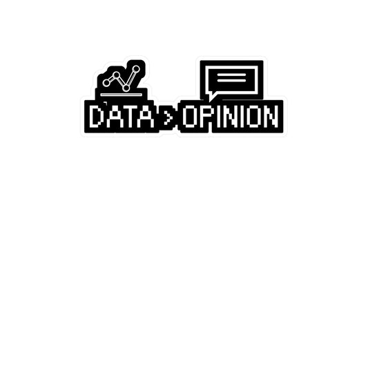 Data Opinion - Software developer Sticker for Wall, Laptop, Window, Truck, Car Software developer Gift Vinyl Computer Decal Sticker