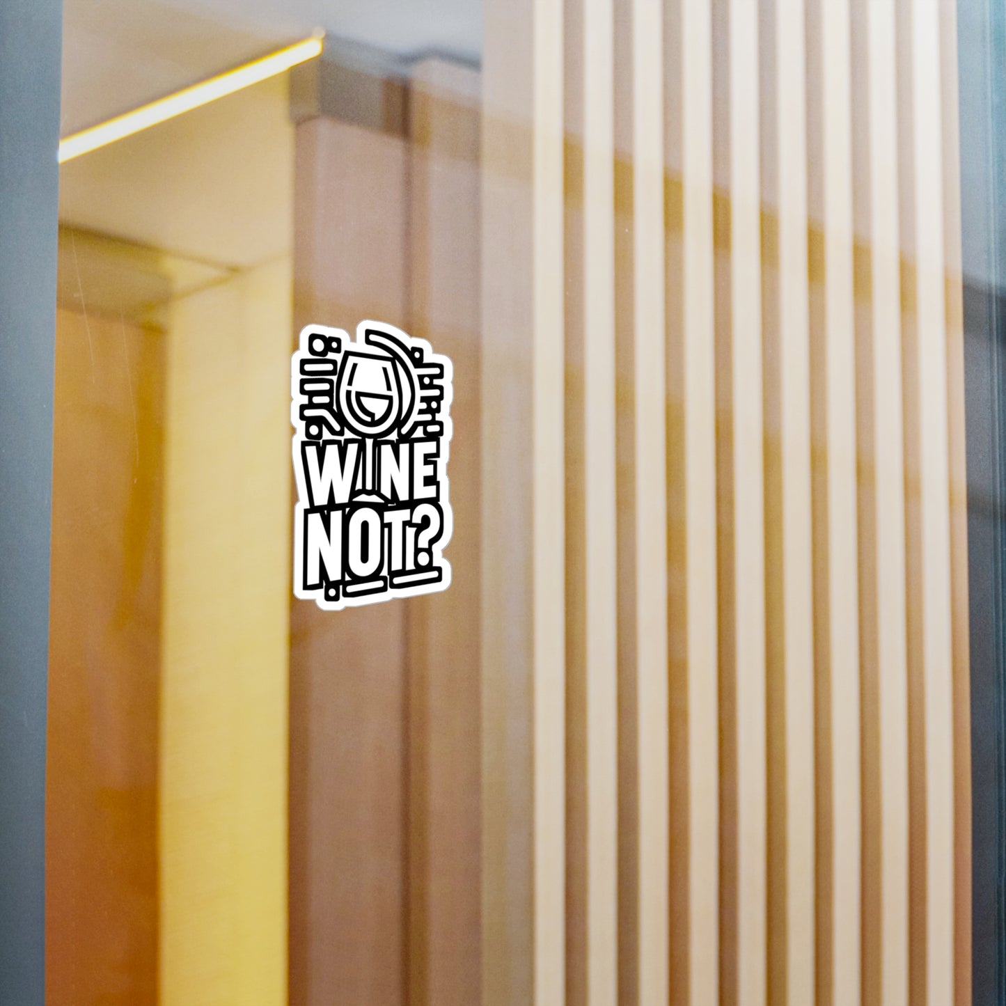 Wine not  - Drinking Sticker for Car Window Laptop Sticker. Water Bottle Sticker, Vinyl Wine Decal, Alcohol Sticker - Drinking Gift