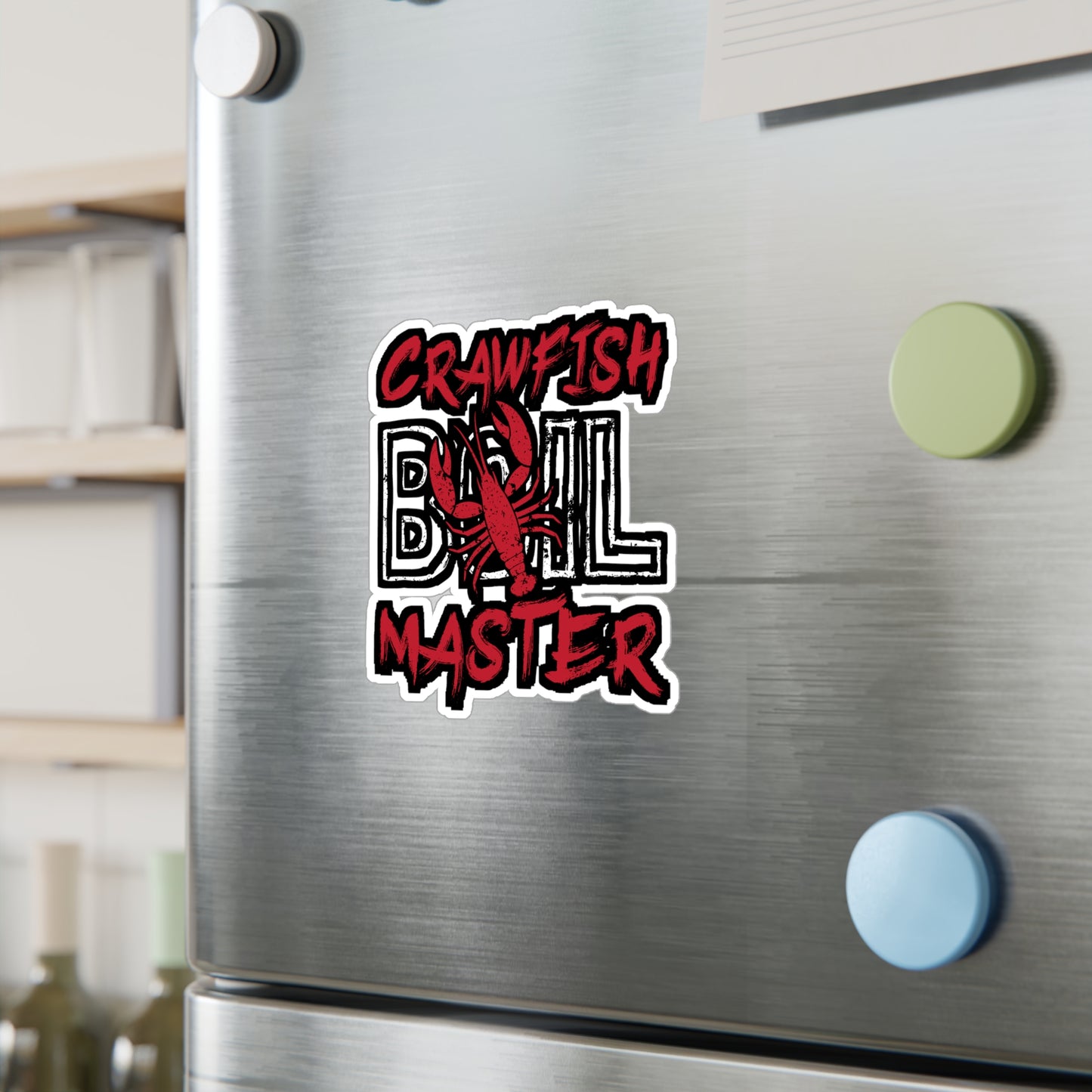 Crawfish Boil Master - Crawfish Sticker for Wall, Laptop, Window, Truck, Car Crawfish Gift Vinyl Crayfish Decal Sticker