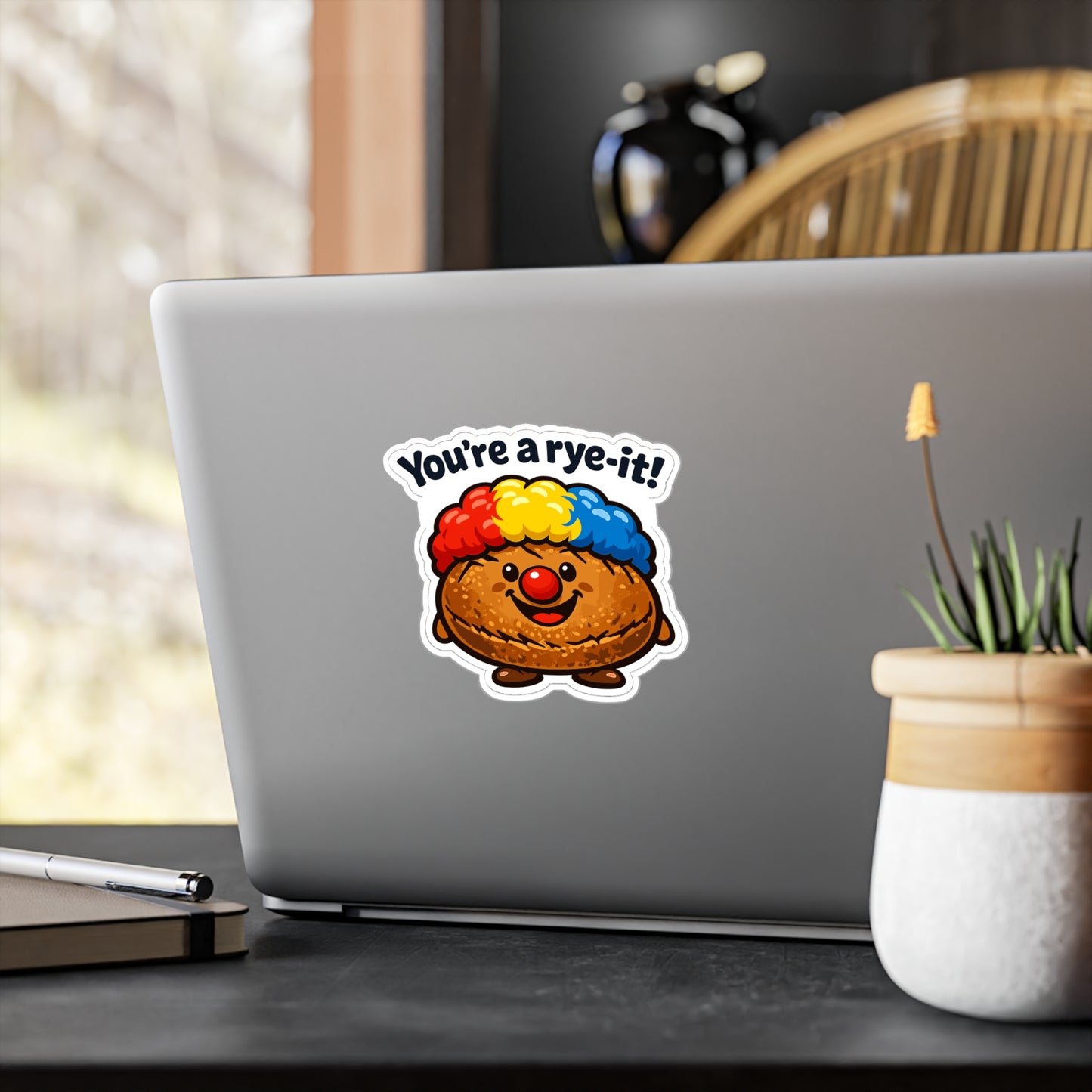 Baking Sticker You’re a rye-it! Funny Sourdough Baker Quote Decals Waterproof Vinyl for Laptop Water Bottle