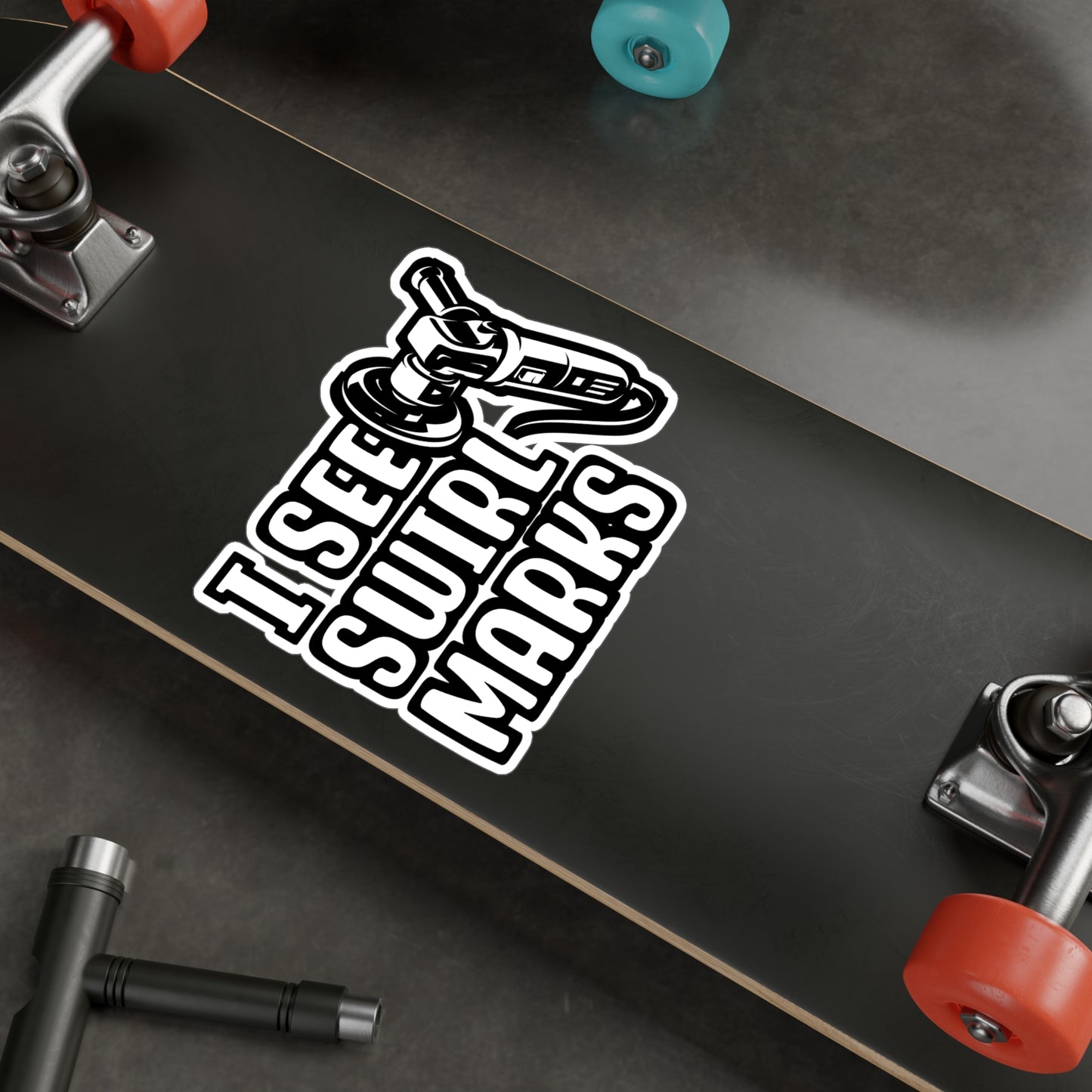 I See Swirl Marks - Car-painter Sticker for Laptop Sticker. Water Bottle Sticker, Vinyl Auto-painter Decal - Car-painter Gift