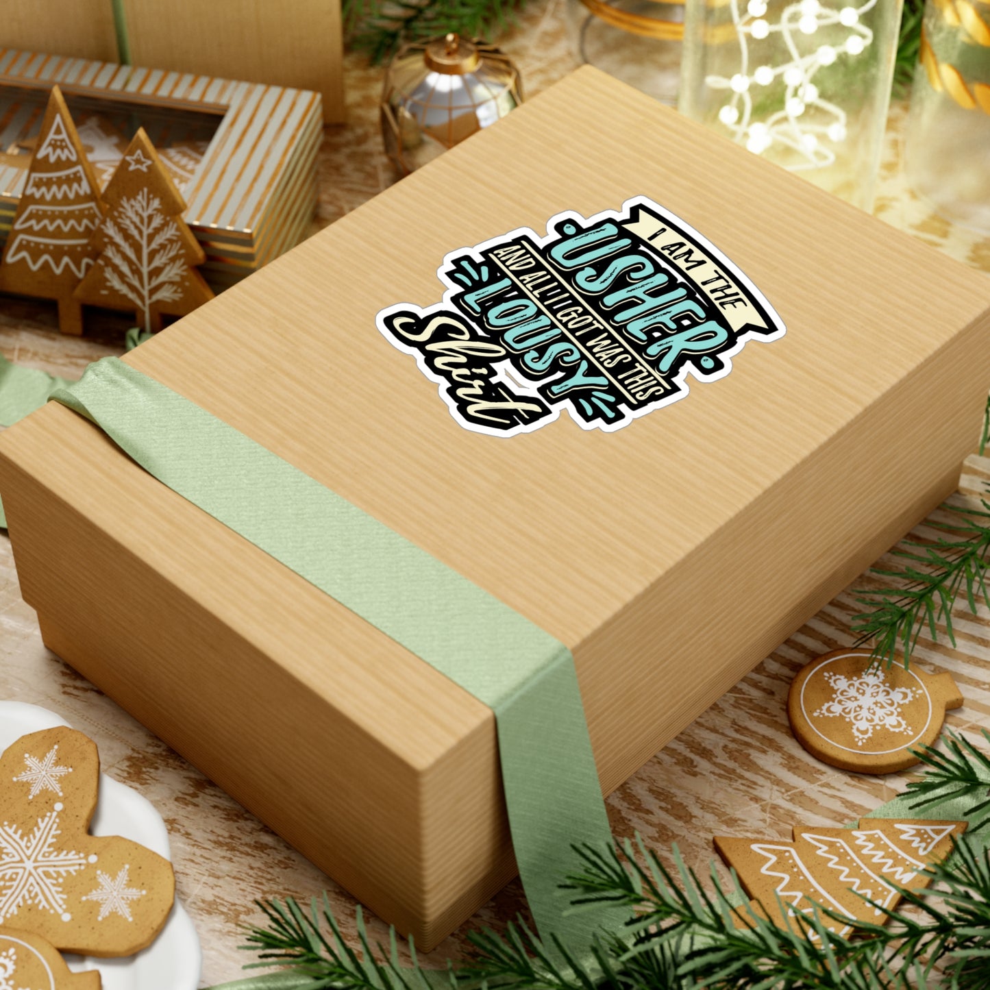 I Am The Wedding Usher | Wedding-usher Sticker | Ceremony Decals | Guests Laptop Sticker | Wedding-usher Gift | Ceremony Gift