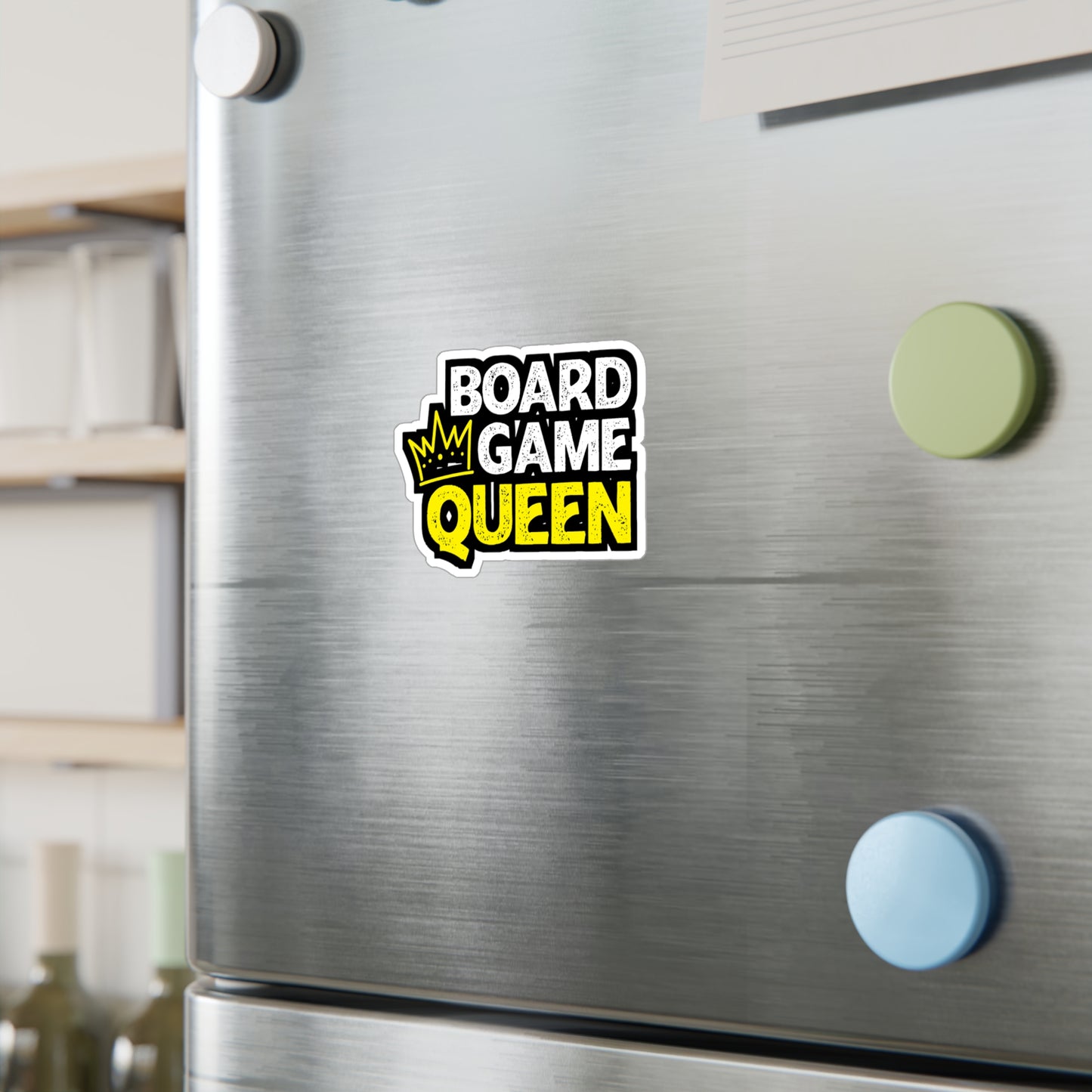 Board Game Queen - Boardgames Sticker for Laptop Sticker. Water Bottle Sticker, Vinyl Dice Decal - Boardgames Gift