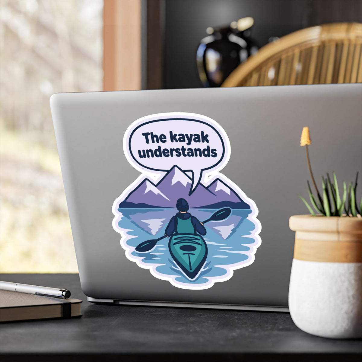 Kayak Sticker "The Kayak Understands" – Kayaking and Rowing Decals for Your Favorite Kayaker