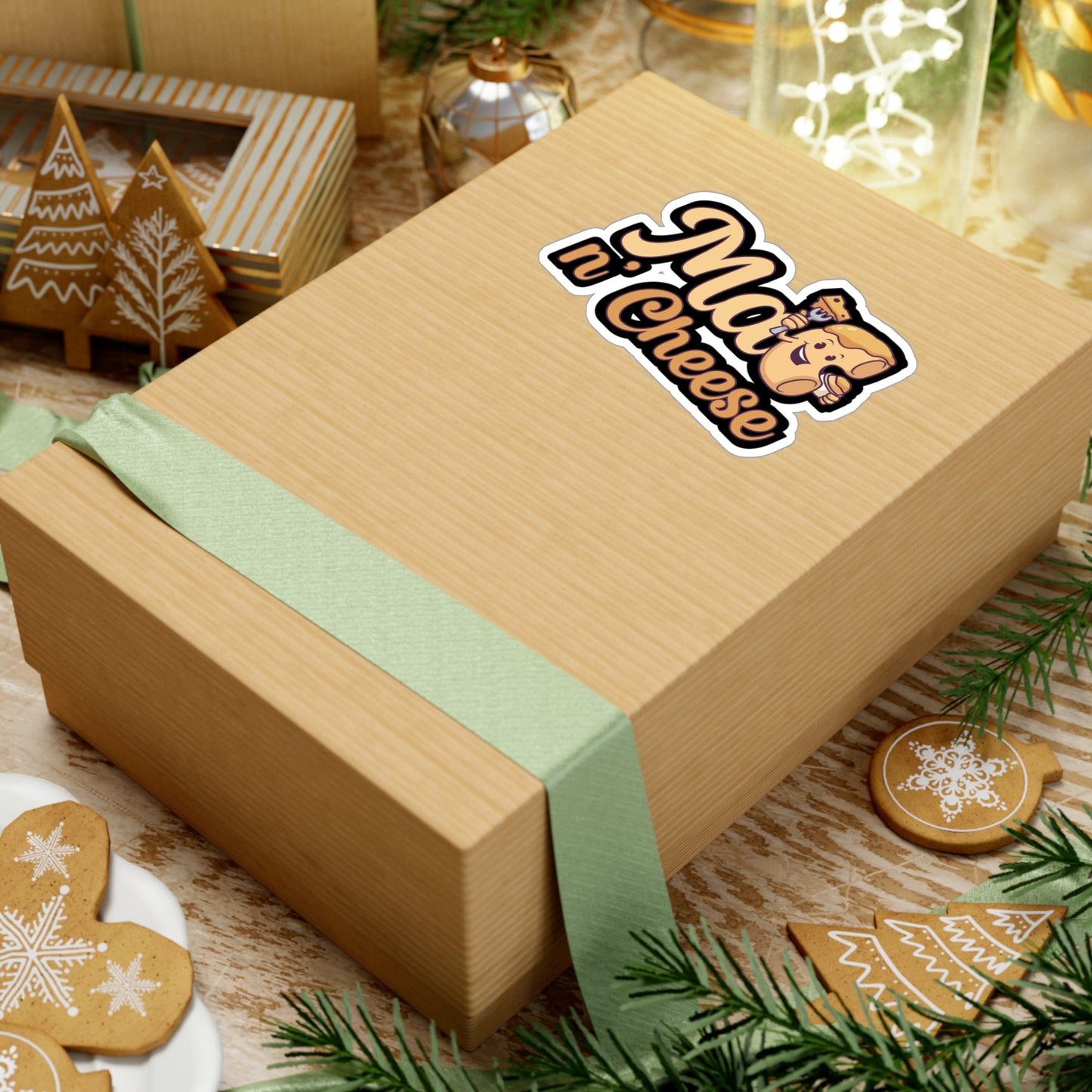 Mac n Cheese - Mac n cheese Sticker for Wall, Laptop, Window, Truck, Car Mac n cheese Gift Vinyl Mac & cheese Decal Sticker