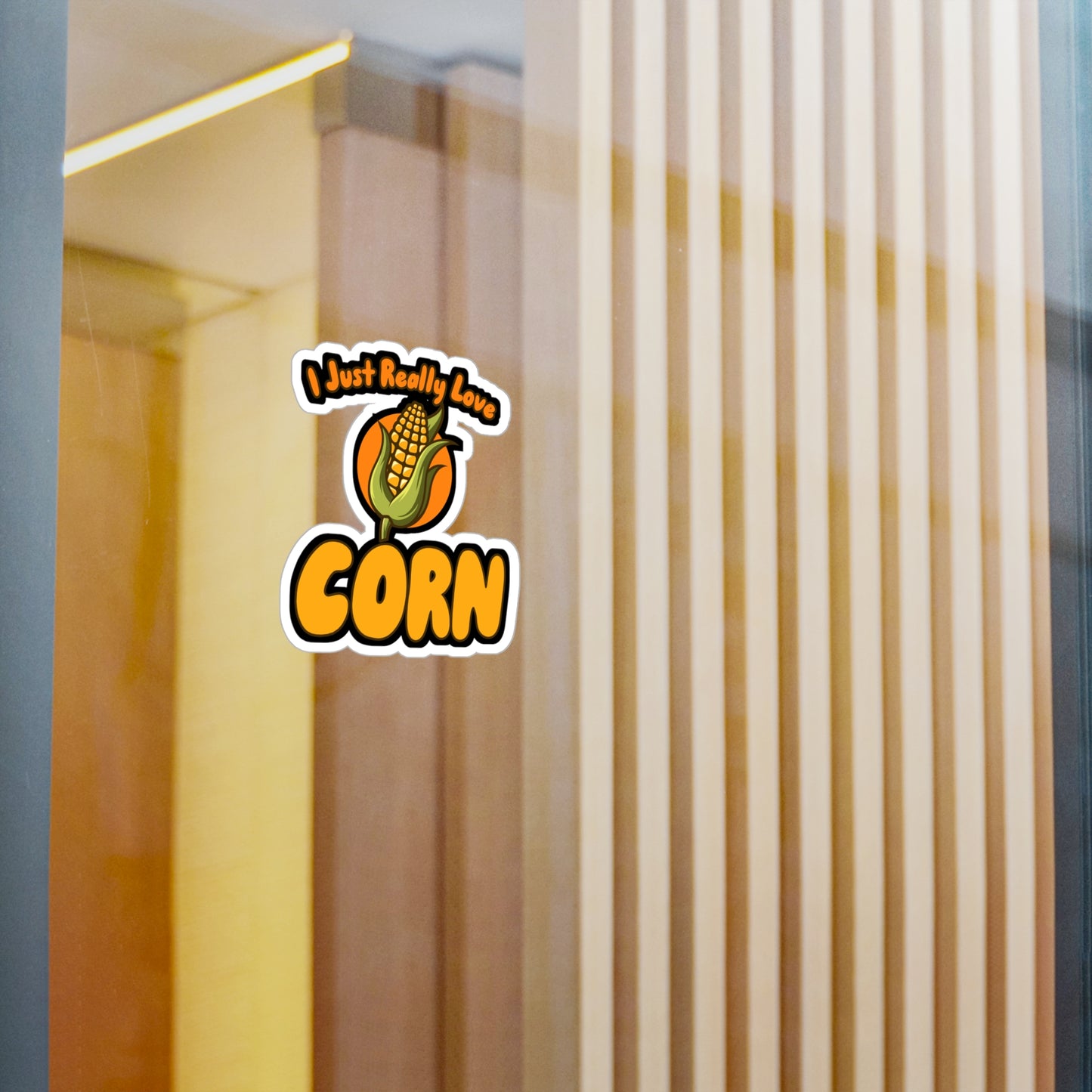 I Just Really Love Corn - Farmer Sticker for Wall, Laptop, Window, Truck, Car Farmer Gift Vinyl Farm Decal Sticker