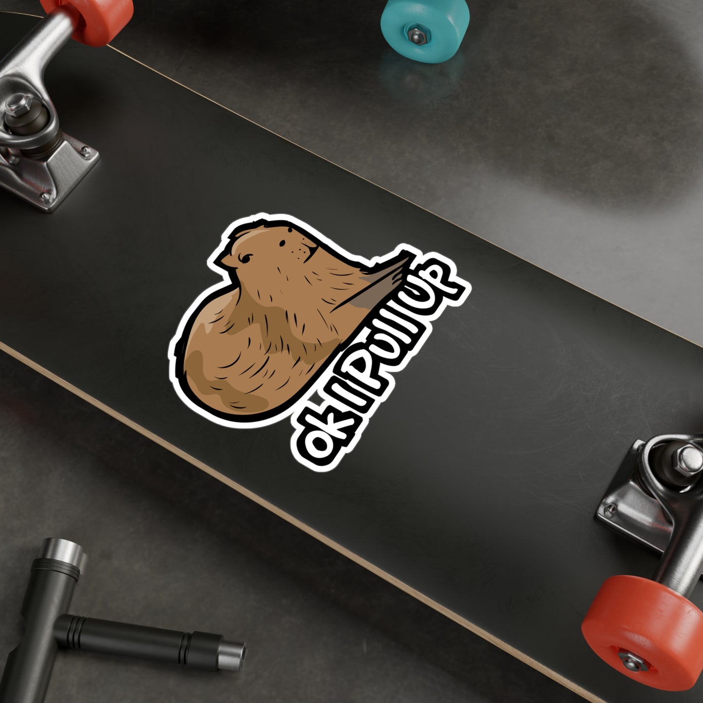 Ok I Pull Up - Capybara Sticker for Car Window Laptop Sticker. Water Bottle Sticker, Vinyl Capy Decal, Rodent Sticker - Capybara Gift