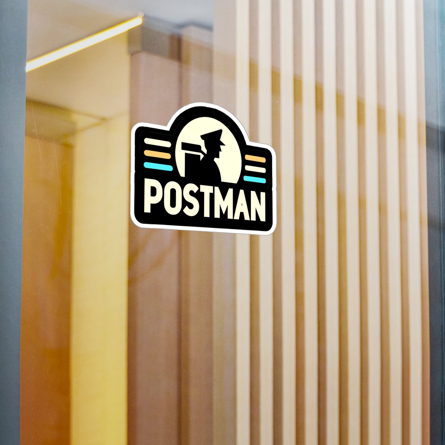 Postman - Postal worker Sticker for Laptop Sticker. Water Bottle Sticker, Vinyl Funny postal worker Decal - Postal worker Gift