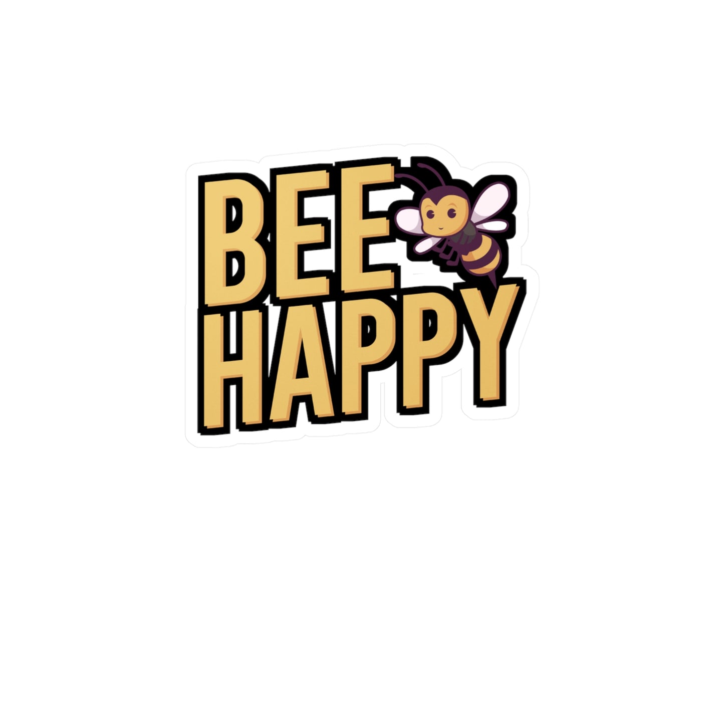 Be happy - Beekeeper Sticker for Wall, Laptop, Window, Truck, Car Beekeeper Gift Vinyl Beekeepers Decal Sticker