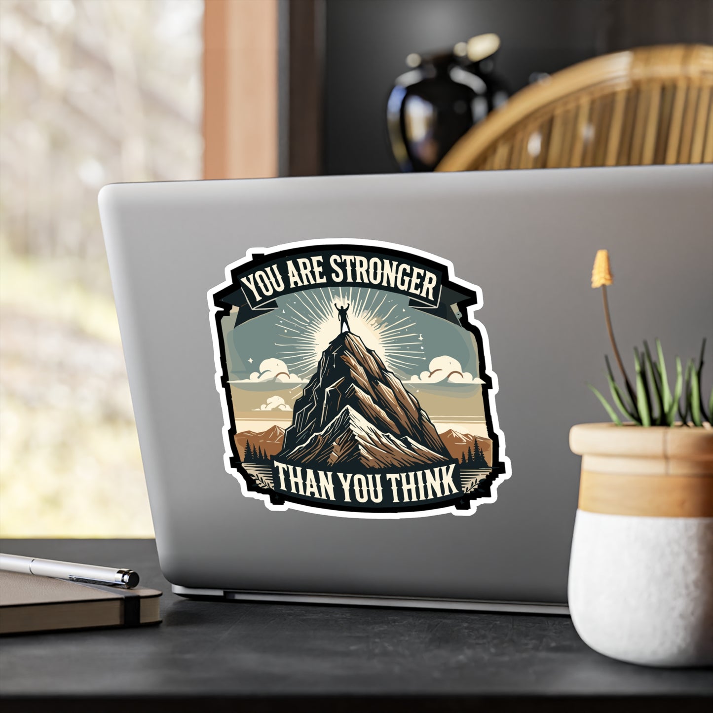 You Are Stronger Than You Think - Personal growth Sticker for Laptop Sticker. Water Bottle Sticker, Vinyl Strength Decal - Personal growth Gift