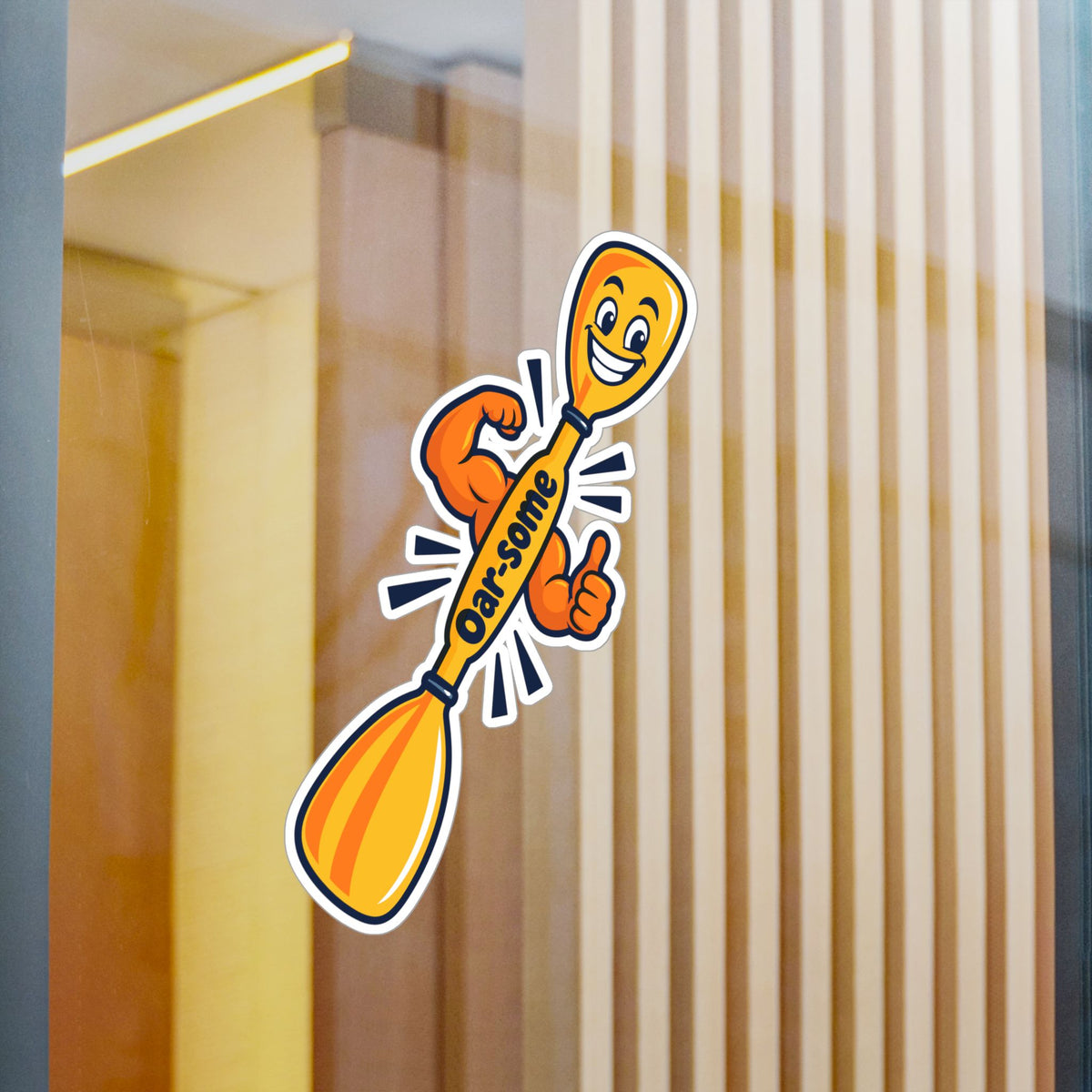 Kayak Sticker - Oar-some Decals for Kayaking and Rowing Fans, Fun Kayaker Design for Laptop or Water Bottle