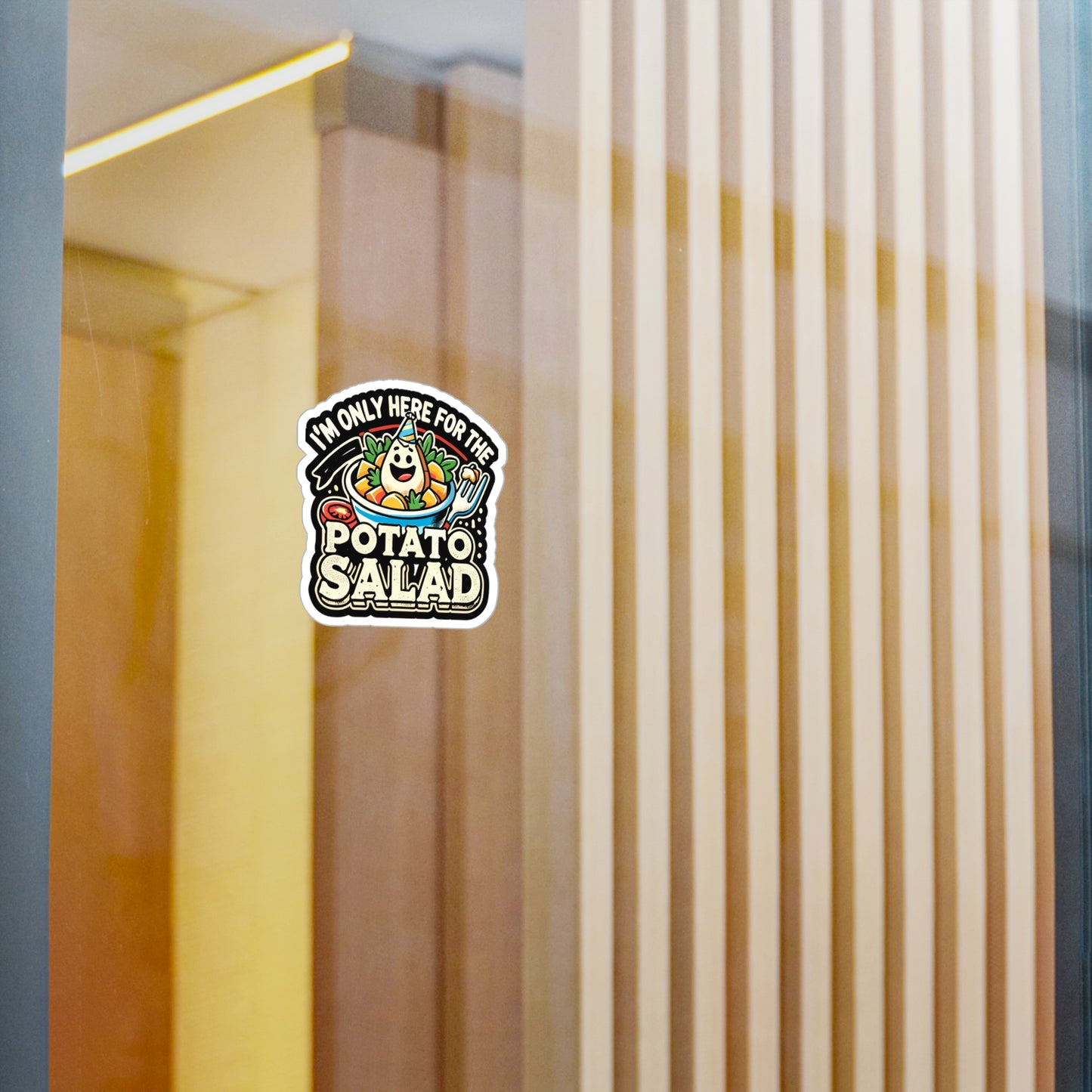 I'm Only Here for The Potato Salad - Potato Sticker for Laptop Sticker. Water Bottle Sticker, Vinyl Salad Decal - Potato Gift
