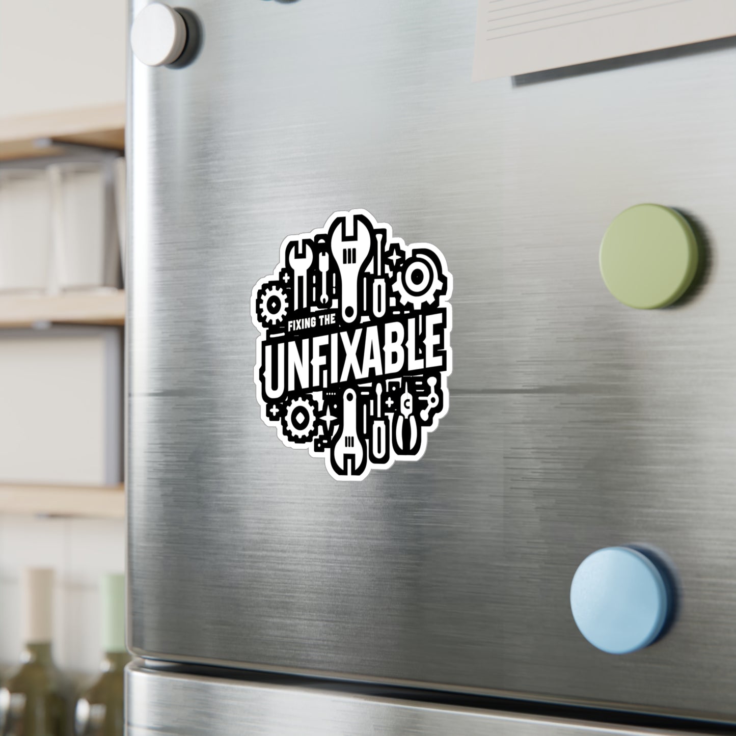 Fixing the Unfixable - Auto-mechanic Sticker for Laptop Sticker. Water Bottle Sticker, Vinyl Mechanic Decal - Auto-mechanic Gift