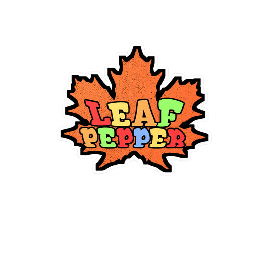 Leaf Pepper | Leaf-blower Sticker | Lawn-mower Decals | Lawn-care Laptop Sticker | Leaf-blower Gift | Lawn-mower Gift