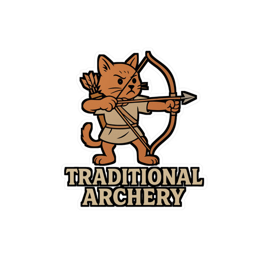 Traditional Archery - Archery Sticker for Laptop or Water Bottle - Gift for Archers and Bow Enthusiasts