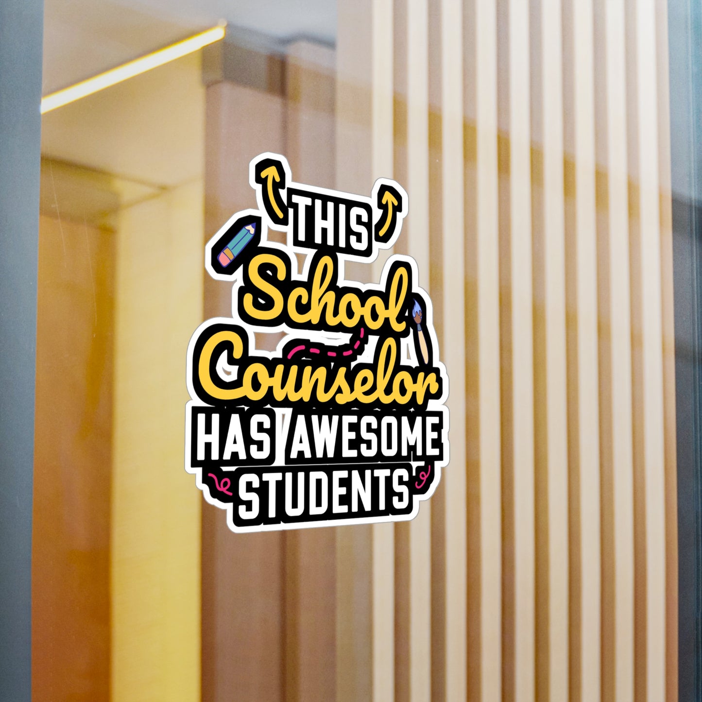 This School Counselor has Awesome Students | School-counselor Sticker | Counselor Decals | School-counselor Gift