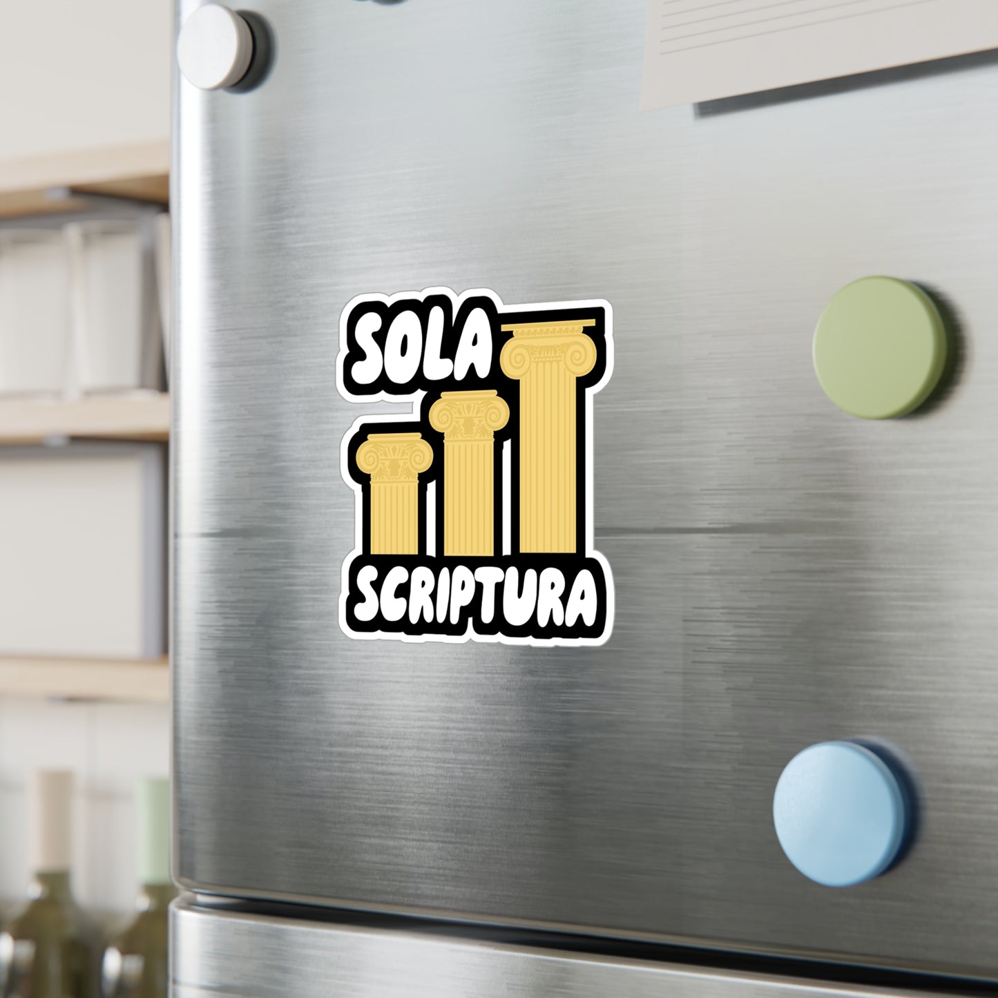 Sola Scriptura - Theology Sticker for Wall, Laptop, Window, Truck, Car Theology Gift Vinyl Christian Decal Sticker