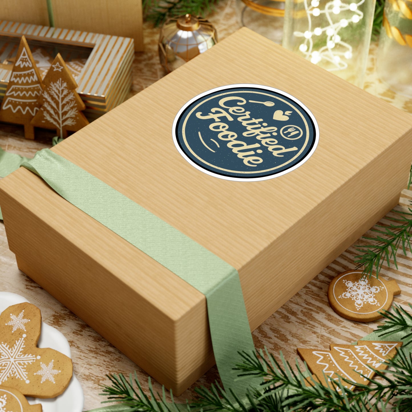 Foodie Sticker – Certified Foodie Vinyl Decals for Laptops & Water Bottles, Gift for Snack Lovers & Snack Enthusiasts, Waterproof Design