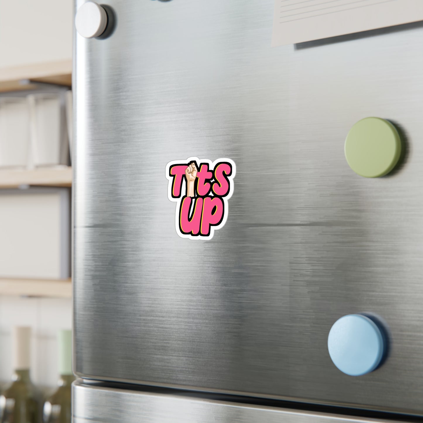 Tits Up Feminism - Patriarchy Sticker for Laptop Sticker. Water Bottle Sticker, Vinyl Feminist Decal - Patriarchy Gift