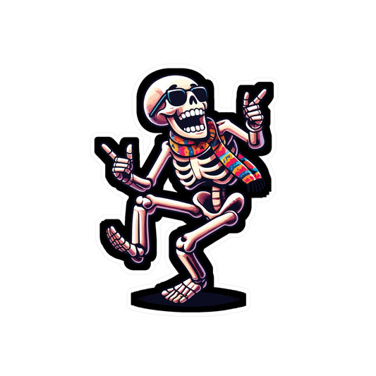 Dancing Skeleton - Skeleton Sticker for Car Window Laptop Sticker. Water Bottle Sticker, Vinyl Dancing Decal, Bones Sticker - Skeleton Gift