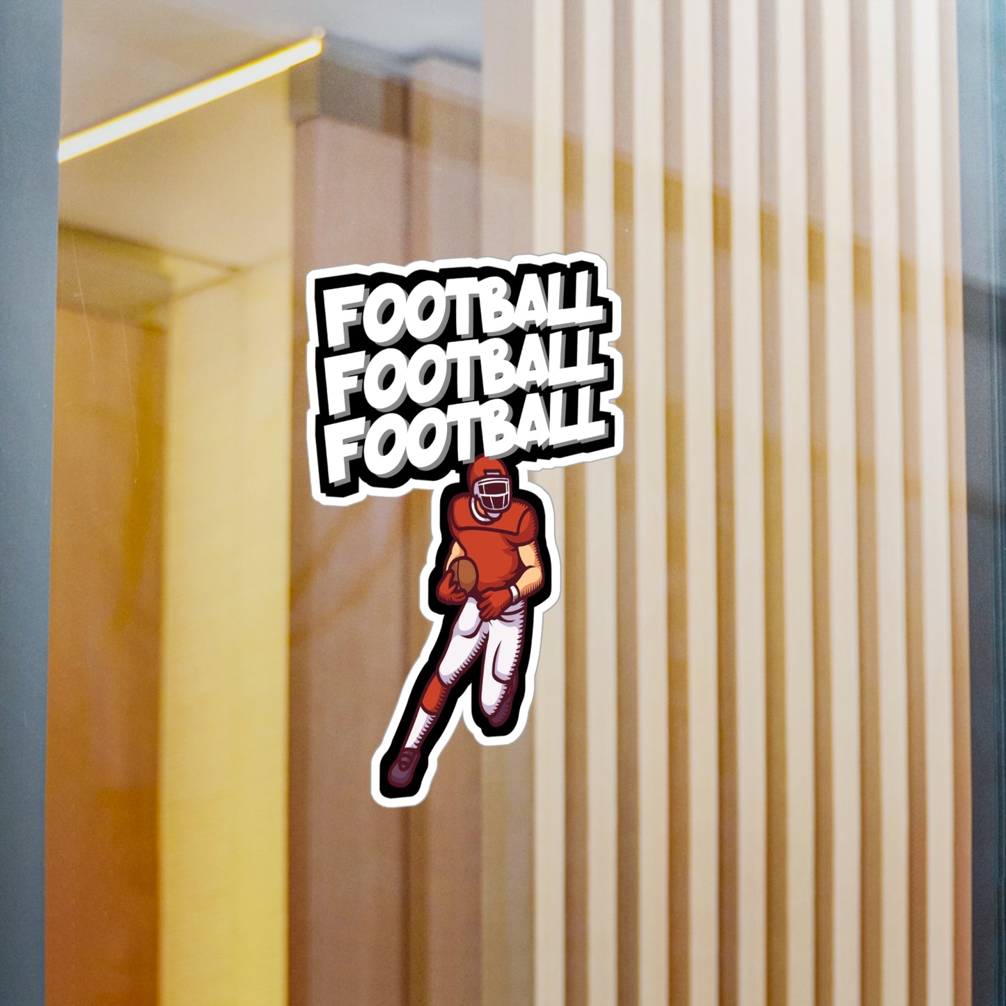 American Football - Rugby Sticker for Car, Wall, Laptop, Window, Truck Rugby Gift Vinyl Football Decal Sticker