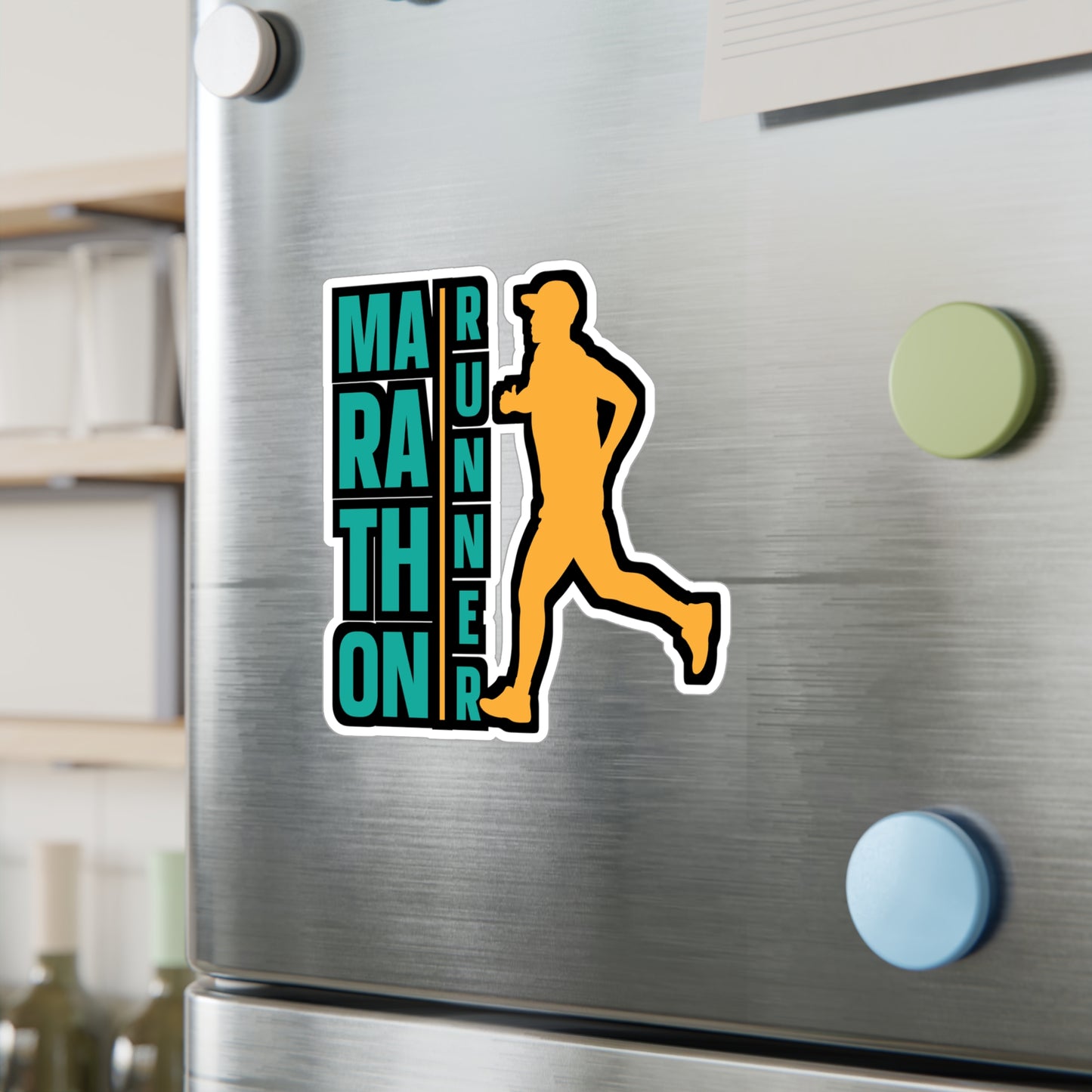 Marathon Runner - Marathon Sticker for Car Window Laptop Sticker. Water Bottle Sticker, Vinyl Running Decal, Funny Sticker - Marathon Gift