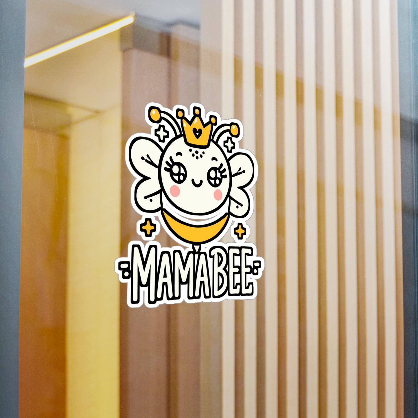 Mama Bee – Beekeeping Sticker for Car, Laptop & Water Bottle | Vinyl Decal for Farmers & Homebrewers | Funny eekeeping Gift