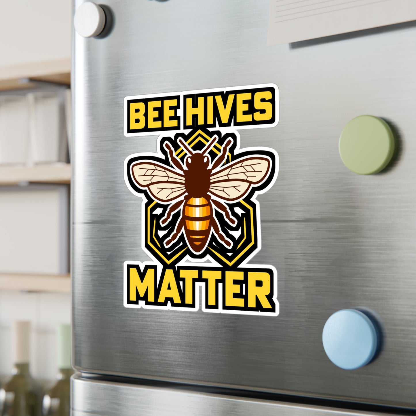 Bee hives matter - Beekeeping Sticker for Laptop Sticker. Water Bottle Sticker, Vinyl Brood Decal - Beekeeping Gift