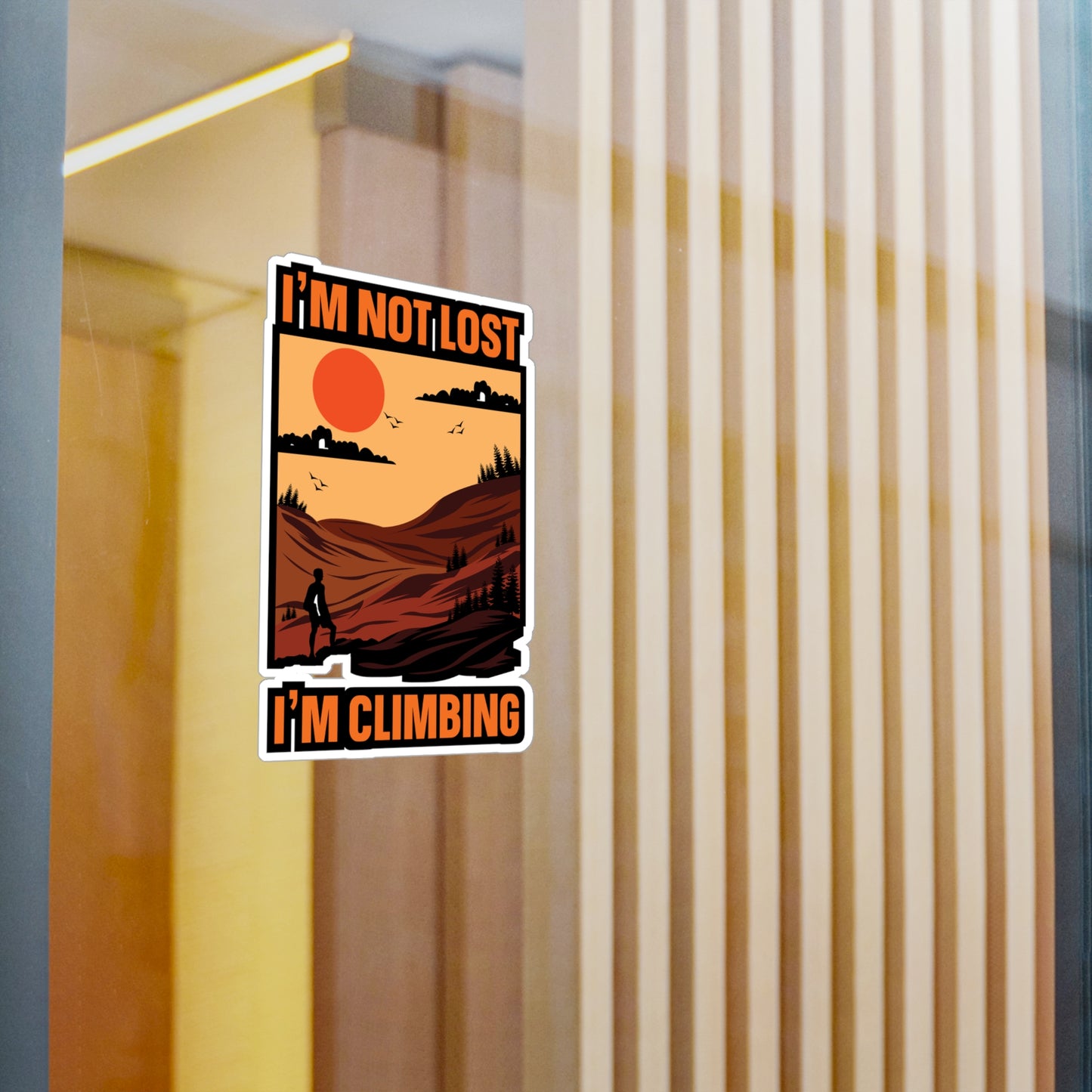 Rock Climbing Mountain Climber Bouldering  - Climbing Sticker for Laptop Sticker. Water Bottle Sticker, Vinyl Climber Decal - Climbing Gift