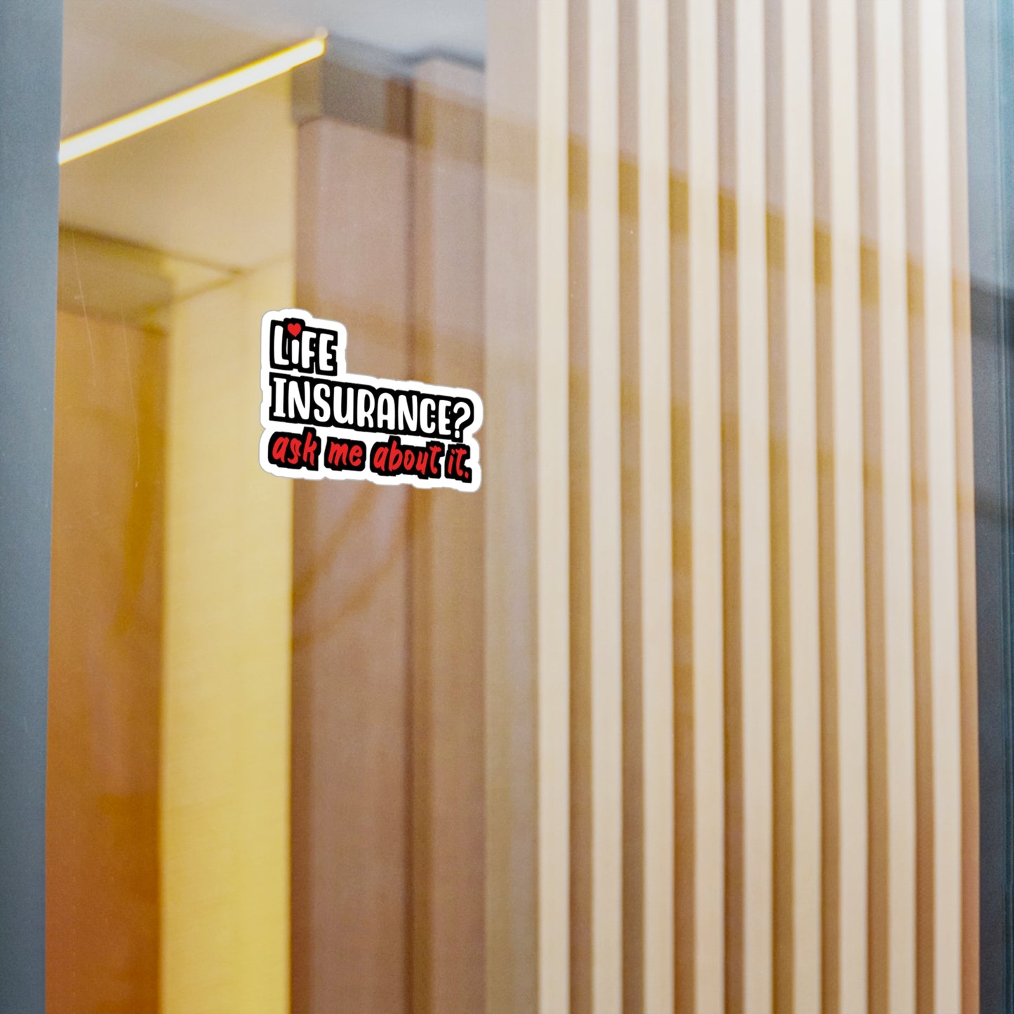 Life Insurance Ask Me About It | Insurance-agent Sticker | Policy Decals | Premium Laptop Sticker | Insurance-agent Gift | Policy Gift