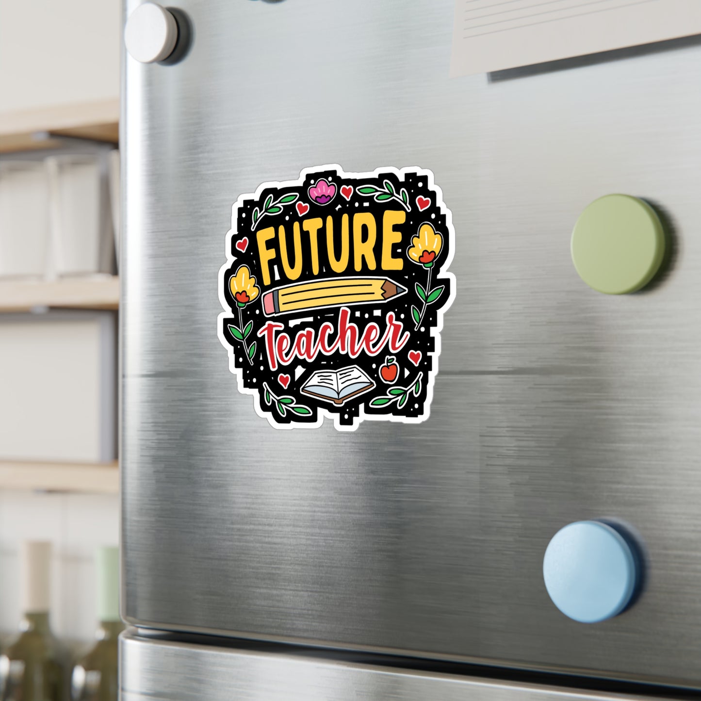 Future Teacher - Teacher Sticker for Car Window Laptop Sticker. Water Bottle Sticker, Vinyl Campus Decal, Classroom Sticker - Teacher Gift