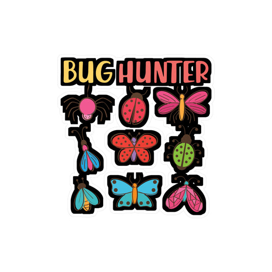 Bug Hunter - Biologist Sticker for Car Window Laptop Sticker. Water Bottle Sticker, Vinyl Biology Decal, Science Sticker - Biologist Gift