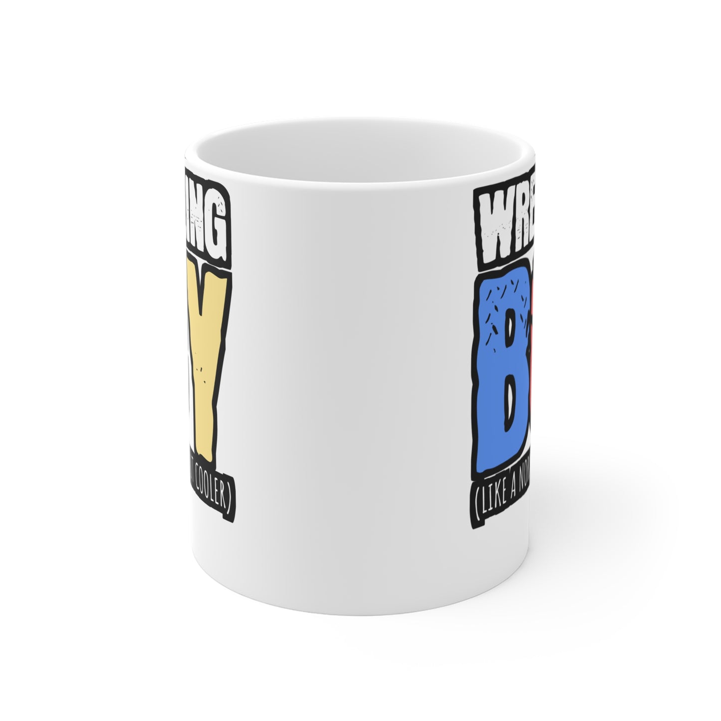 Wrestling Boy - Wrestle Mug for Coffee 11oz. Wrestle Cup, White ceramic, Wrestling Mug, Offense Tea Cup - Wrestle Gift