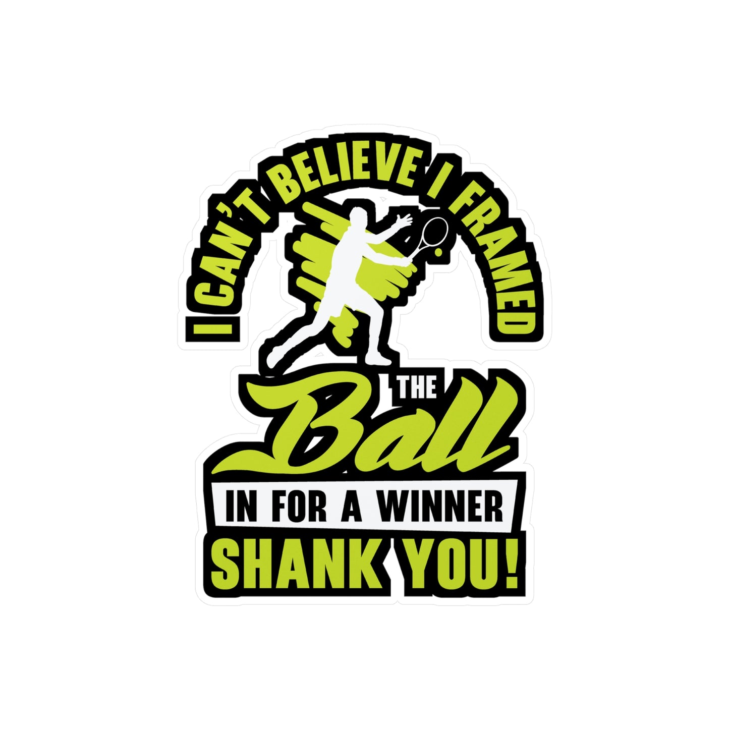 I Framed The Ball - Padel Sticker for Laptop Sticker. Water Bottle Sticker, Vinyl Padel court Decal - Padel Gift