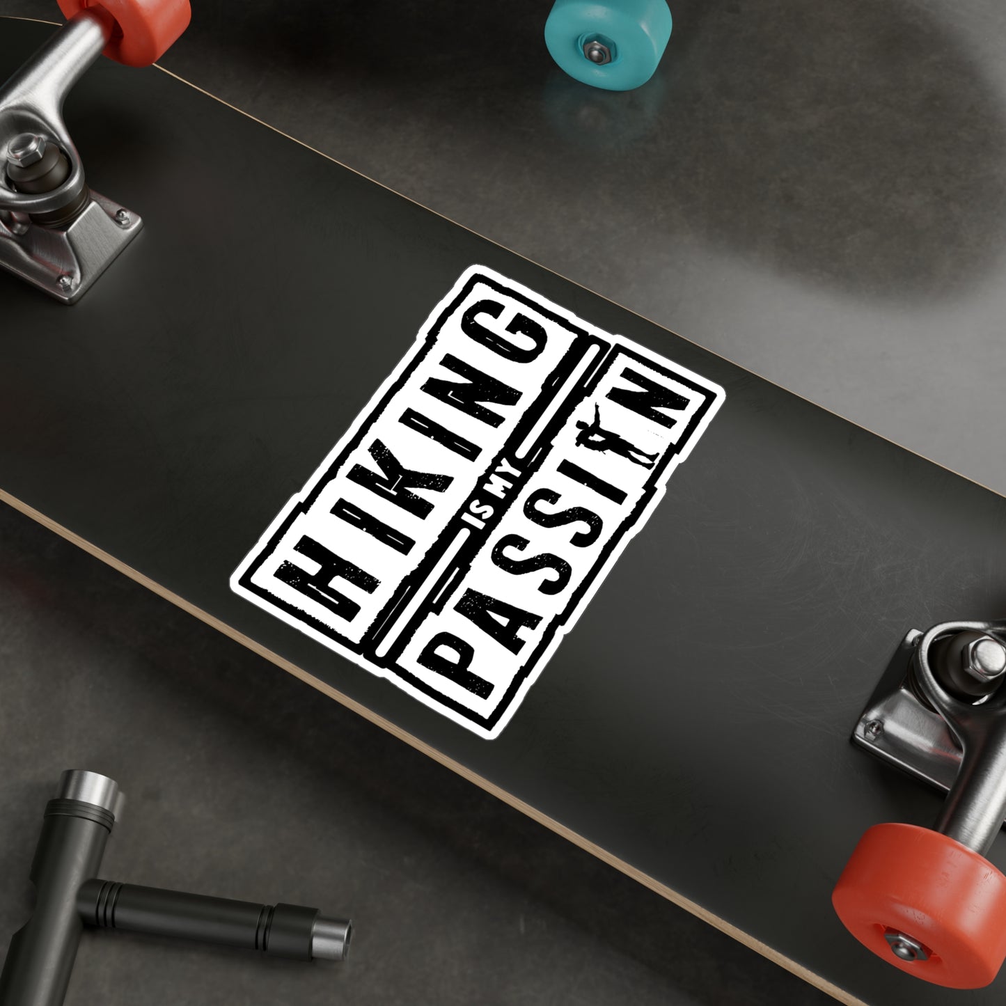 Hiking is my Passion - Hiking Sticker for Laptop Sticker. Water Bottle Sticker, Vinyl Hiker quote Decal - Hiking Gift