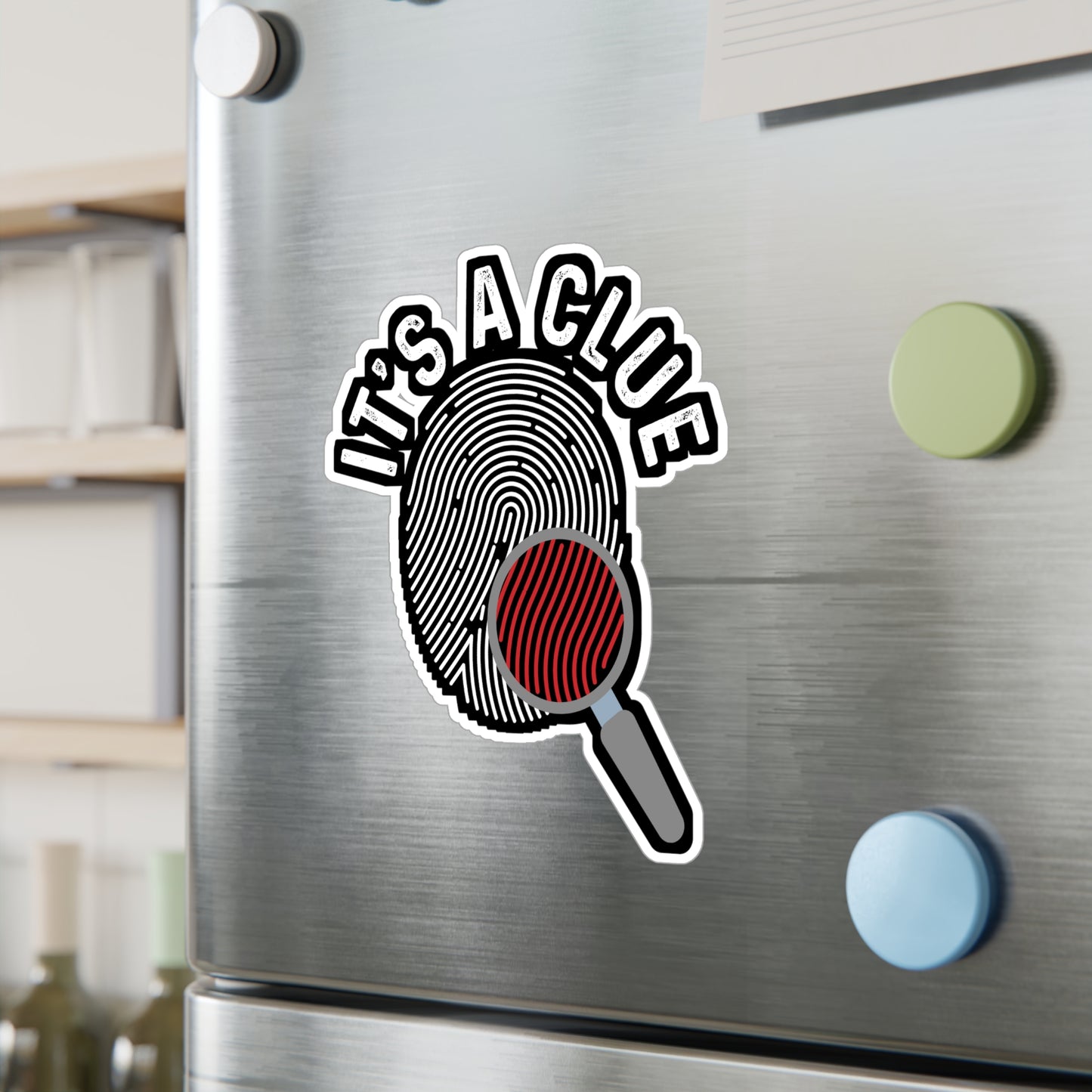 It's A Clue | Detective Sticker | Spying Decals | Investigator Laptop Sticker | Detective Gift | Spying Gift