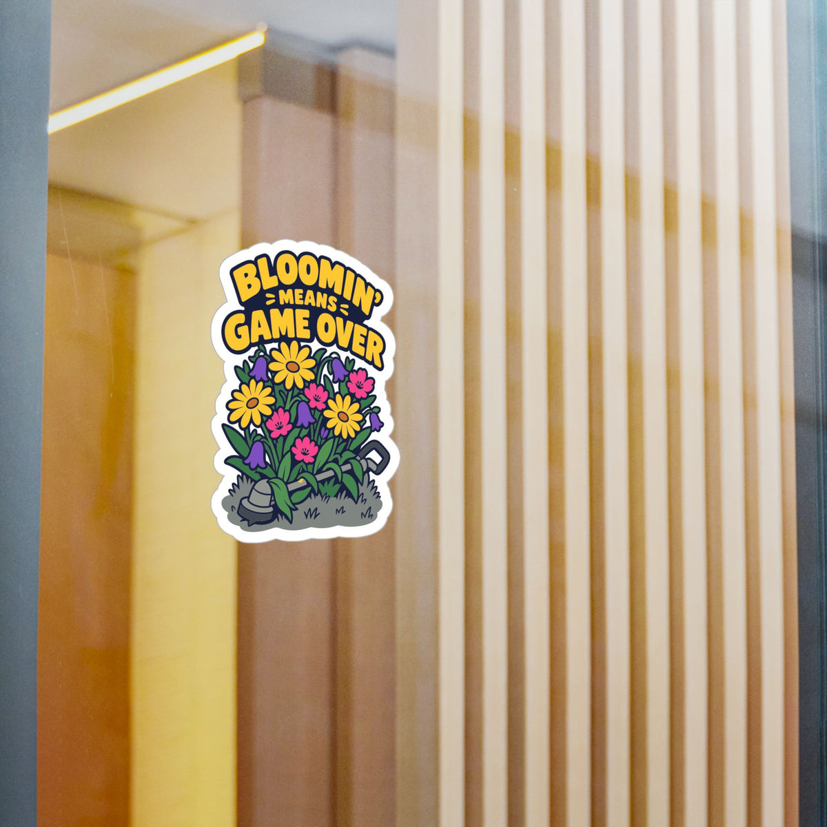 Plants Sticker - Bloomin Means Game Over, Dandelion decals for Nature Lovers and Friendship Gifts, Laptop & Water Bottle
