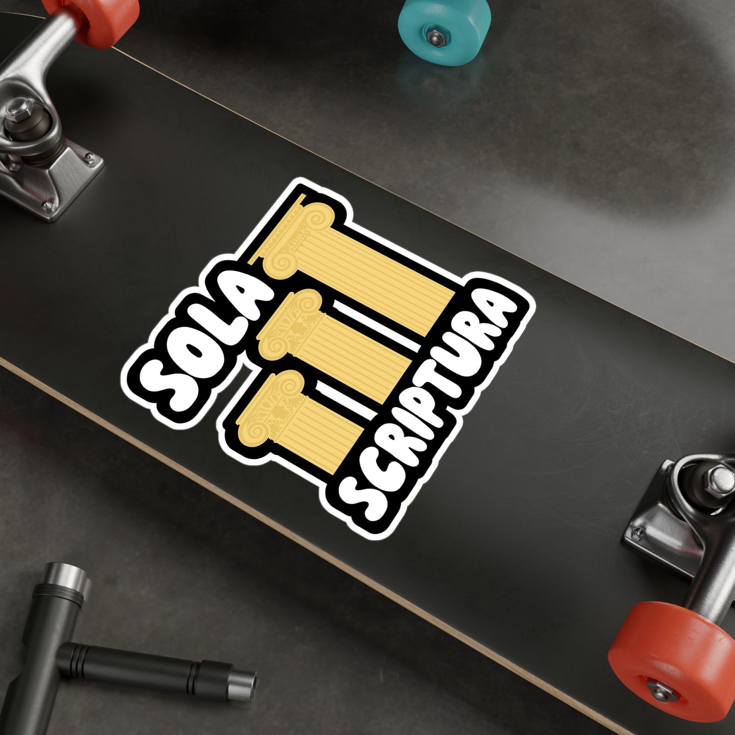 Sola Scriptura - Theology Sticker for Wall, Laptop, Window, Truck, Car Theology Gift Vinyl Christian Decal Sticker