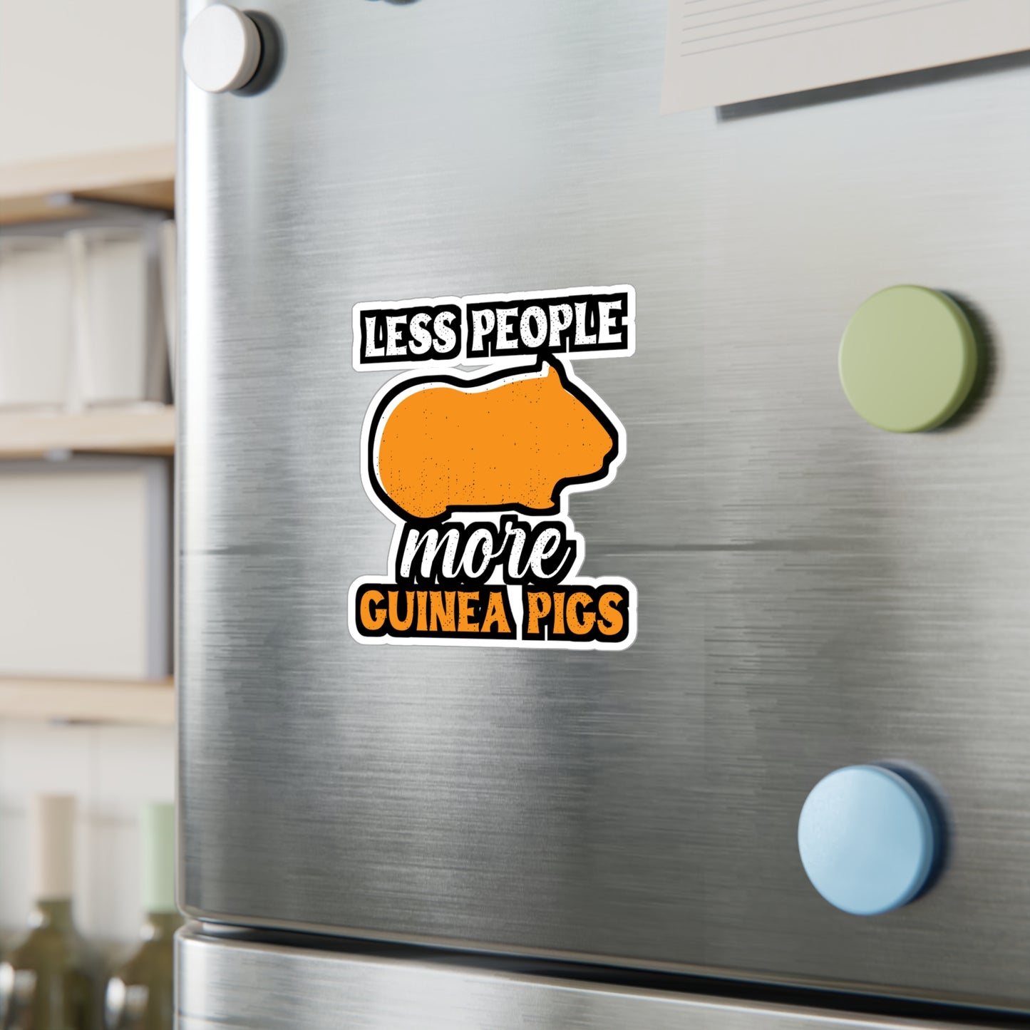 Less People More Guinea Pigs | Guinea Sticker | Guinea pig Decals | Furry Laptop Sticker | Guinea Gift | Guinea pig Gift