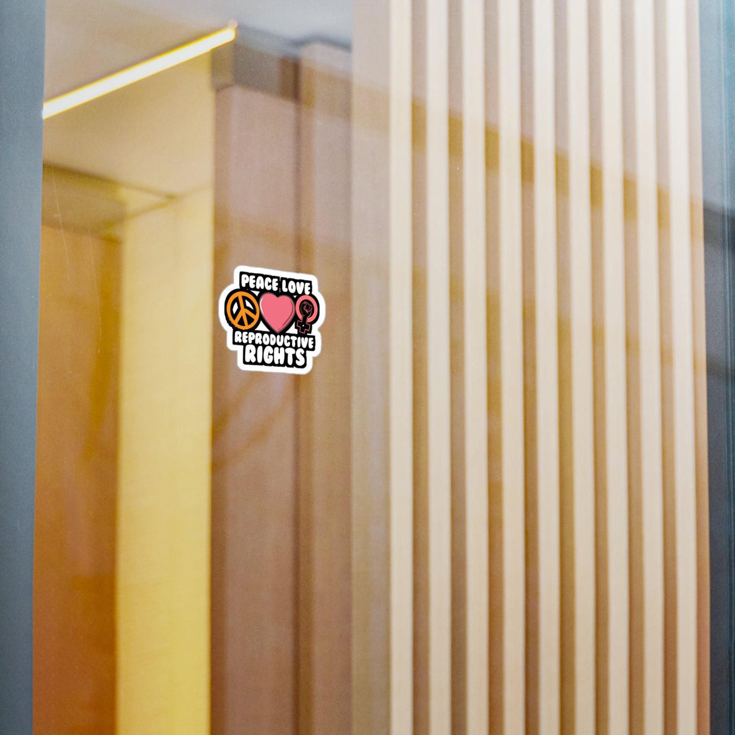 Peace Love Reproductive Rights | Patriarchy Sticker | Fundamental Decals | Rights Laptop Sticker | Patriarchy Gift | Fundamental Gift