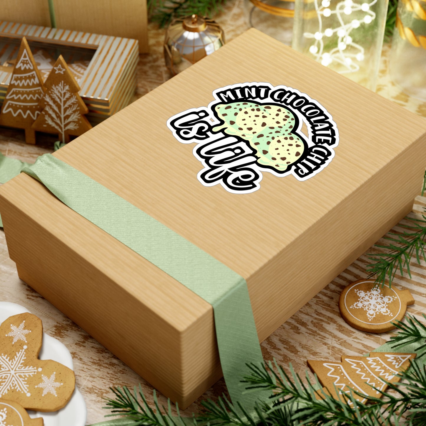 Mint Chocolate Chip Is Life | Icecream Sticker | Mint Decals | Chocolate Laptop Sticker | Icecream Gift | Mint Gift