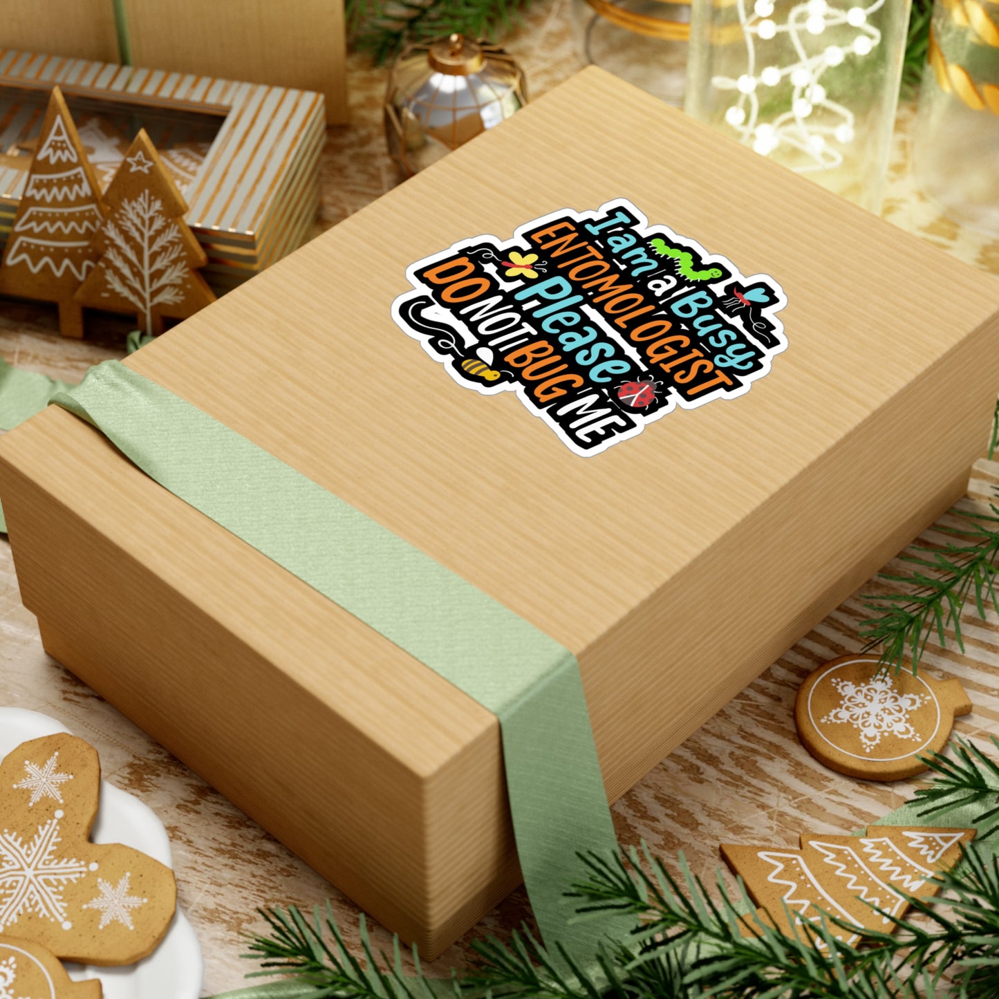 I Am Busy Entomologist Please Do Not Bug Me - Entomology Sticker for Laptop Sticker. Water Bottle Sticker, Vinyl Pin Decal - Entomology Gift