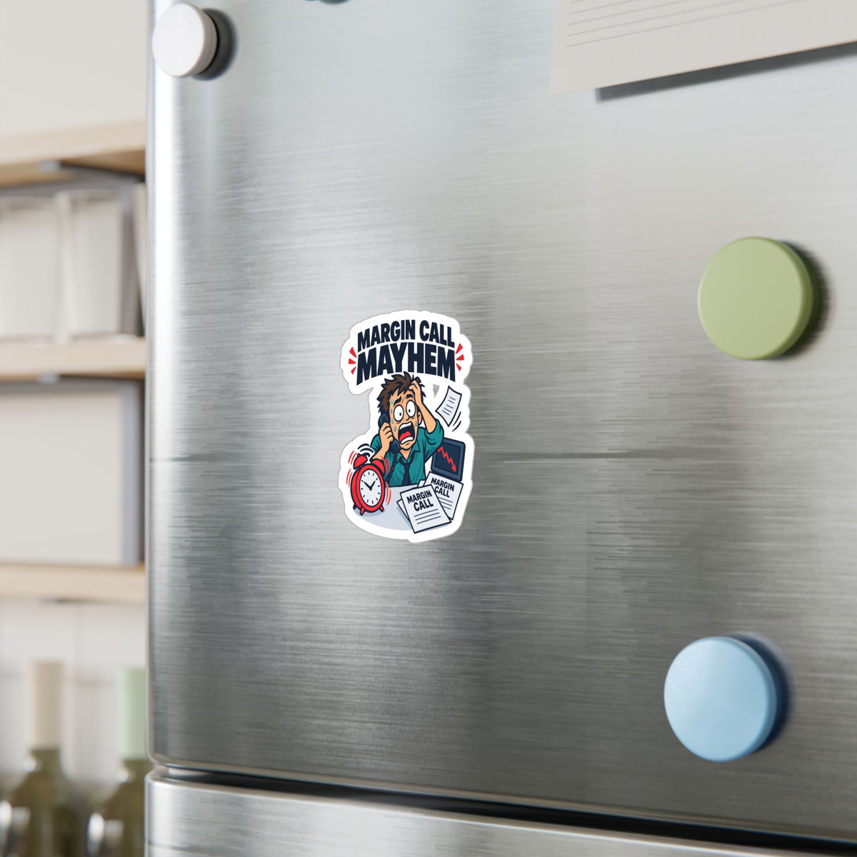 Day Trading Sticker – Margin Call Mayhem for the Forex and Stock Market Trader, Laptop & Water Bottle Decals