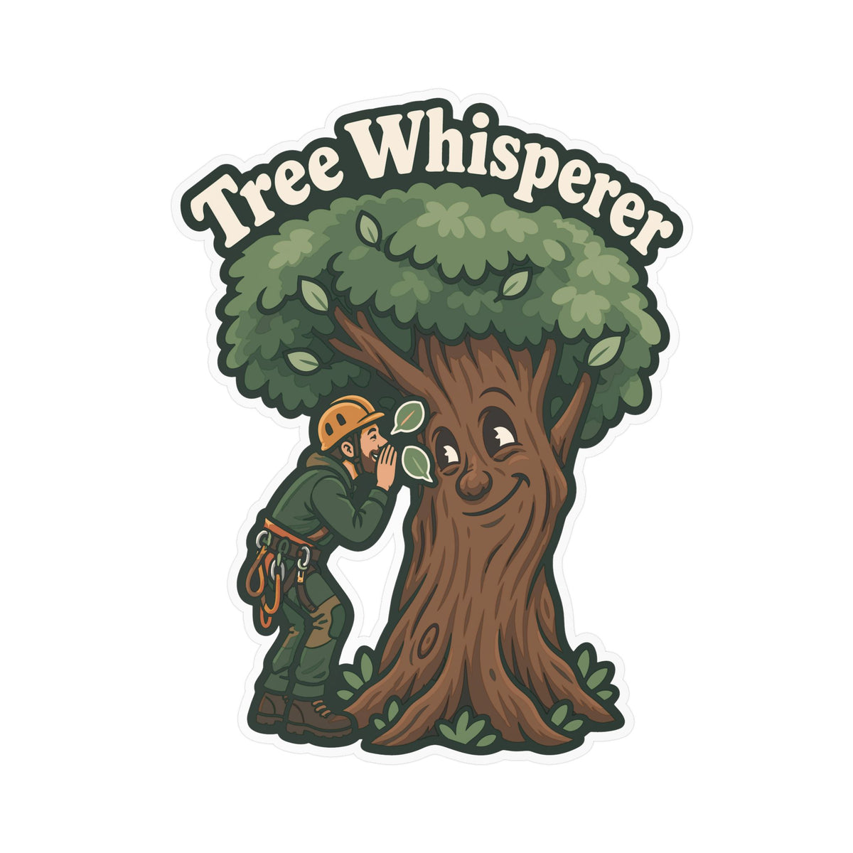 Tree Sticker - Tree Whisperer Design for the Outdoor Worker and Branch Manager, Laptop and Water Bottle Decals