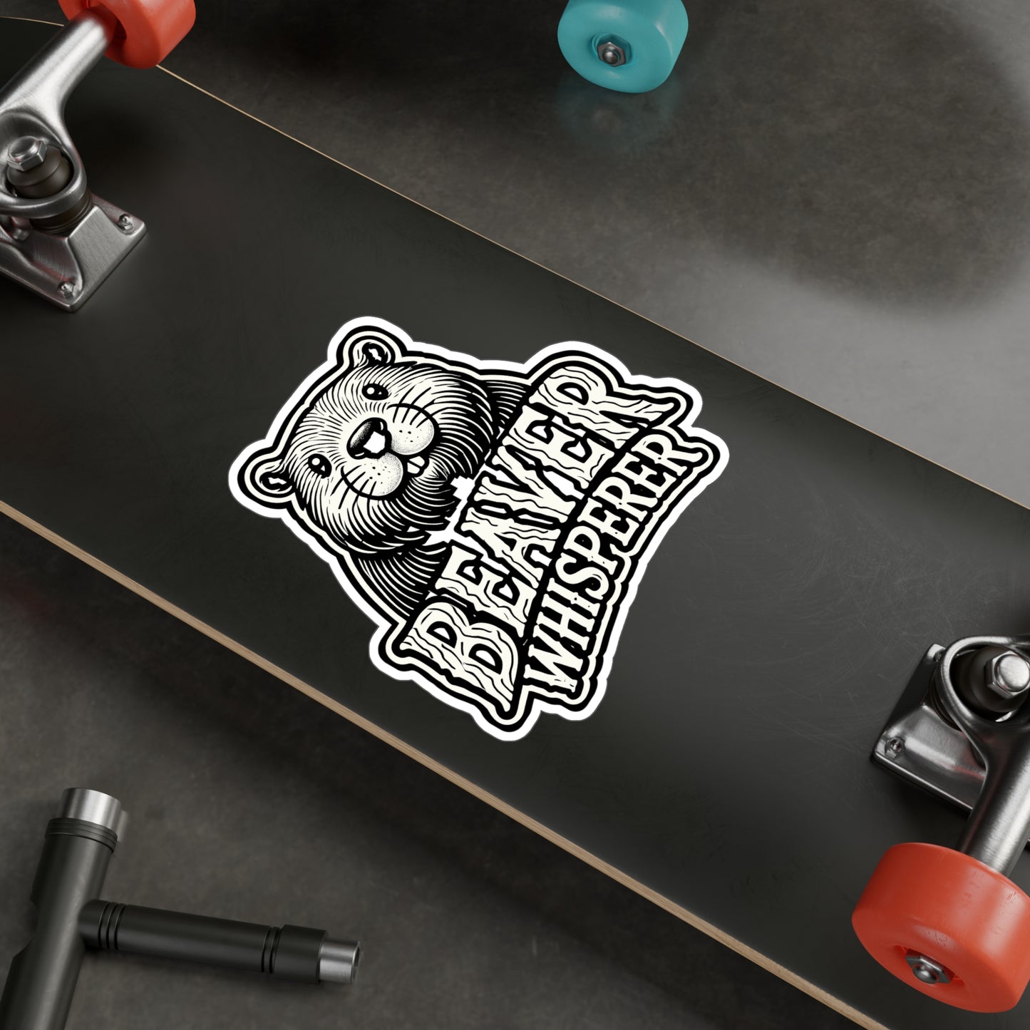 Beaver Whisperer – Vinyl Sticker for Car Window, Laptop, Water Bottle | Furry Beaver Animal Decal, Funny Gift for Beaver Lovers