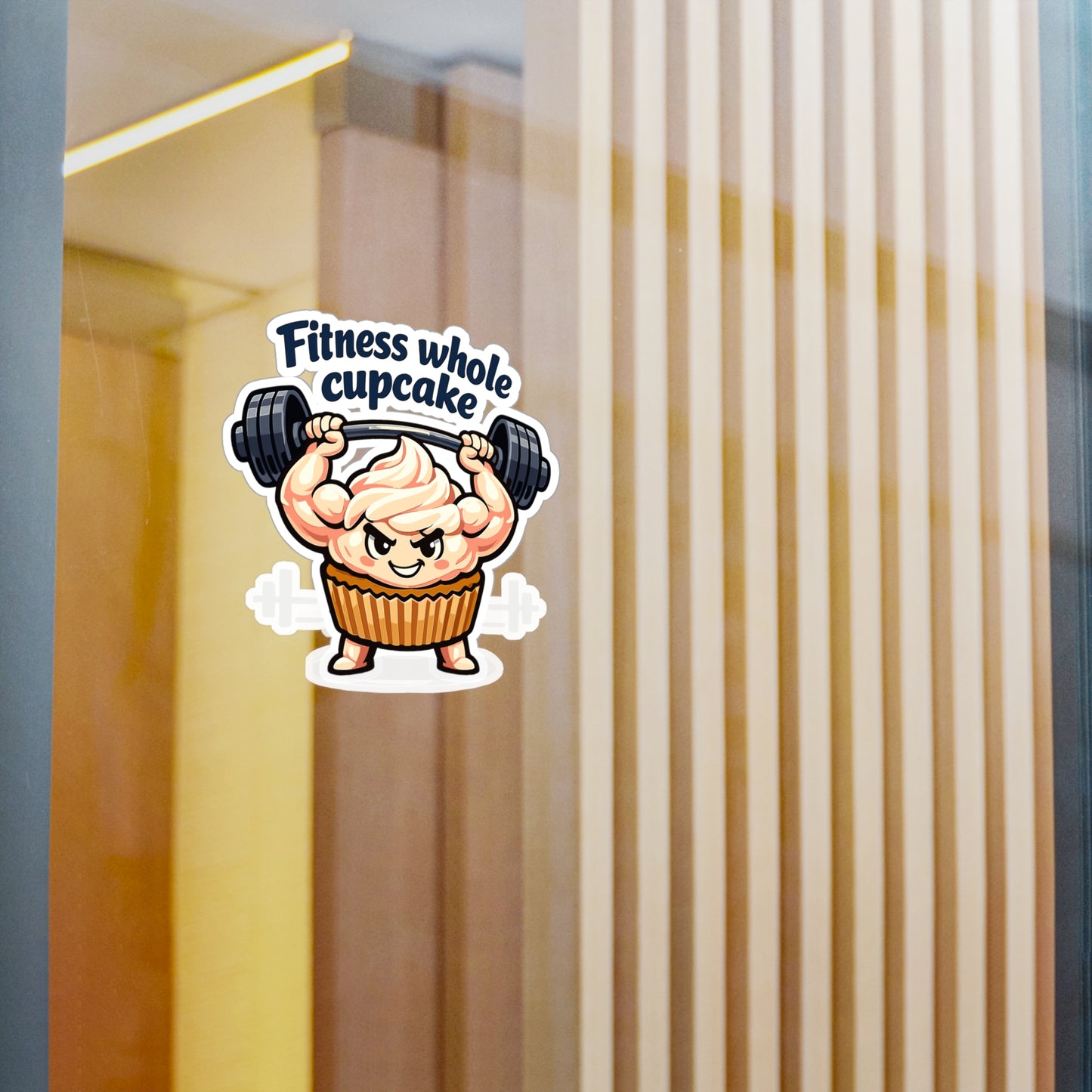 Baking Sticker Funny Fitness Whole Cupcake Design Waterproof Vinyl Decals for Laptop Water Bottle Sourdough Soggy Baker Humor
