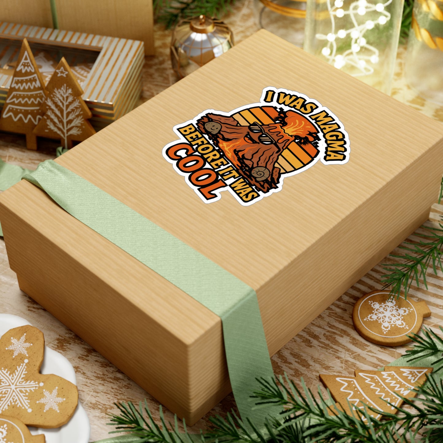 Geology Sticker – "I Was Magma Before It Was Cool" Vinyl Decals for Laptop or Water Bottle, Waterproof Lava & Earthquake Gift